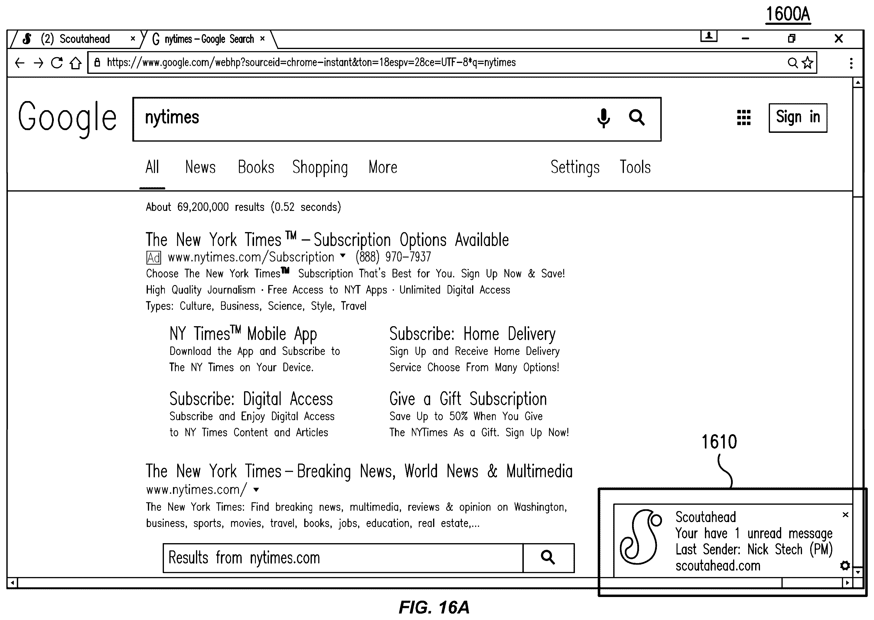 Patent US12586039 Figure 19 – Chat and email messaging integration