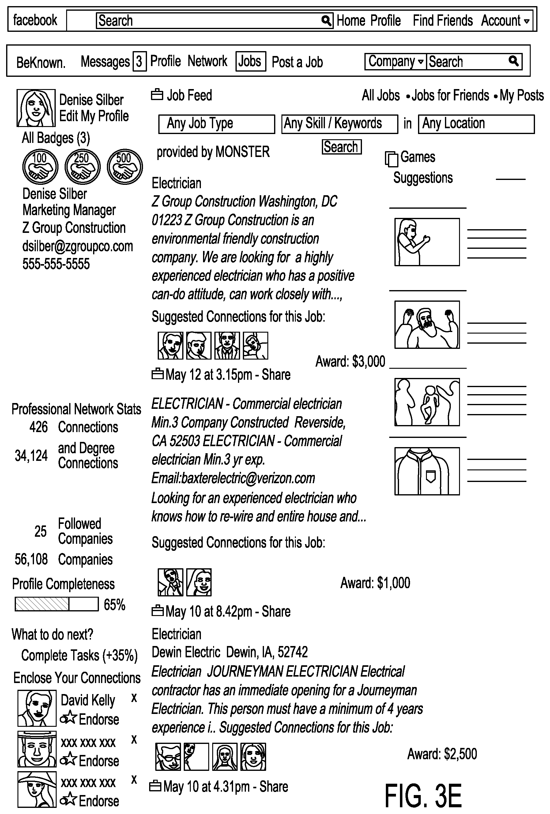 Patent US12586043 Figure 8 – Social match platform apparatus, method, and system