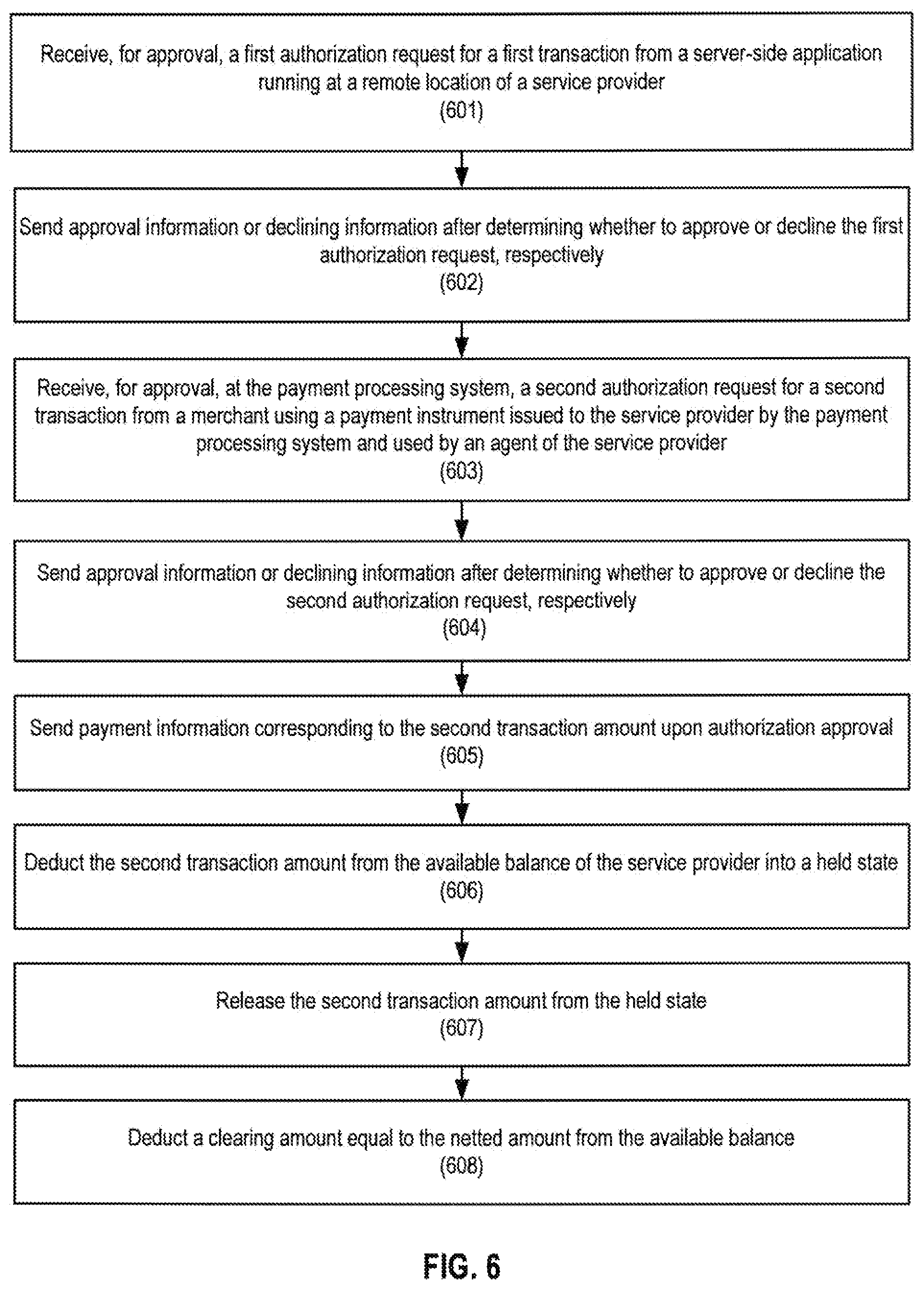 Patent US12586045 Figure 8 – Payment processing method and apparatus using an intermediary platform