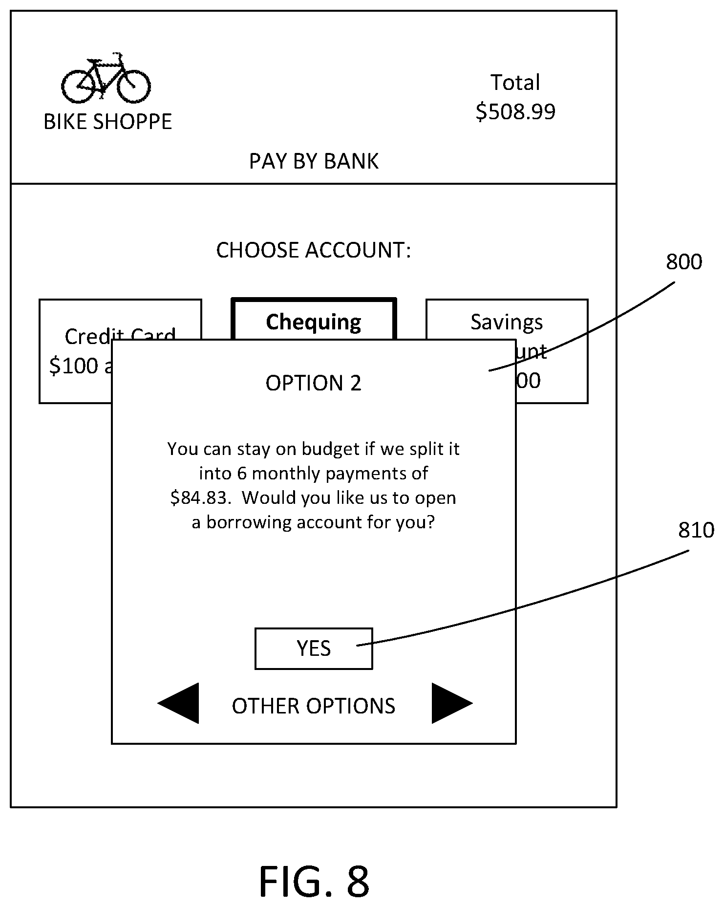 Patent US12586047 Figure 8 – System and method for generating data transfer recommendations