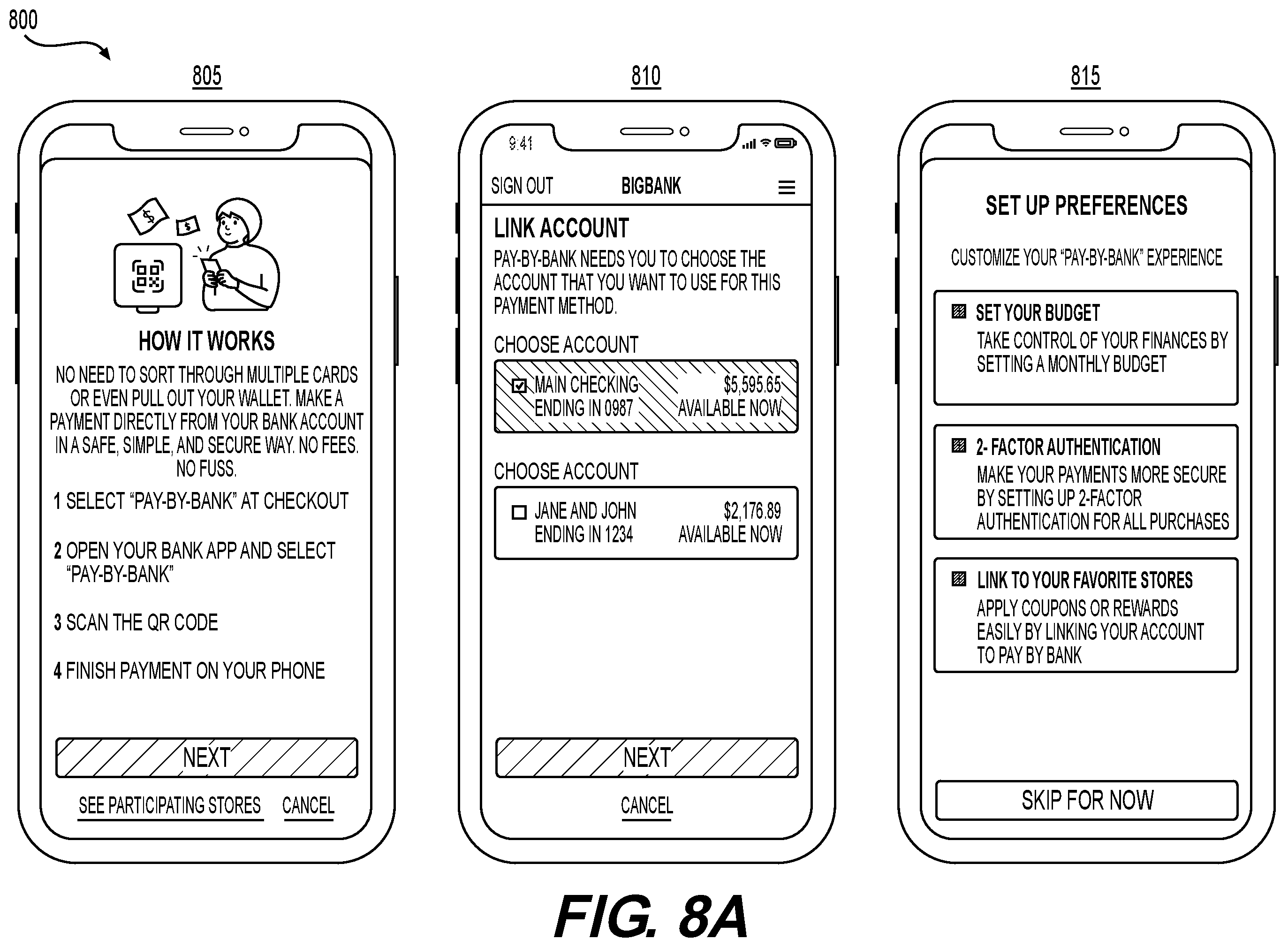 Patent US12586049 Figure 8 – System and method for providing a real-time payment between a customer financial institution account and a merchant financial institution account for a transaction based on a direct communication between a user device and a point-of-sale device
