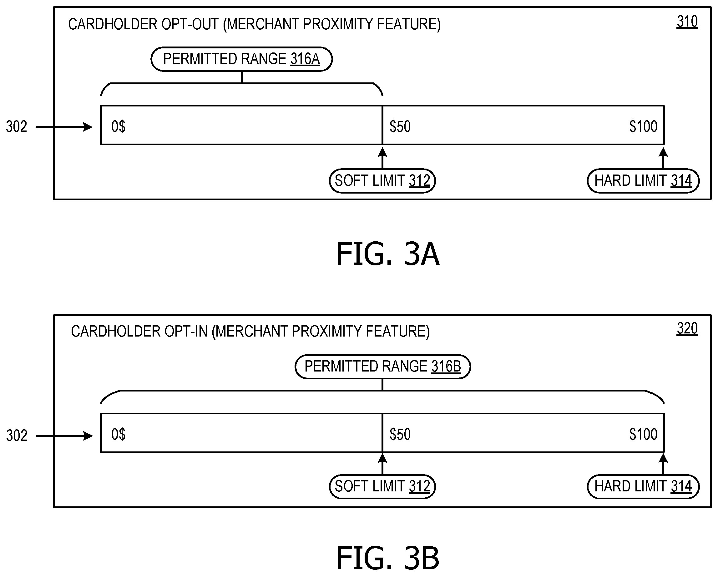 Patent US12586057 Figure 3 – Store proximity-based system for contactless transactions