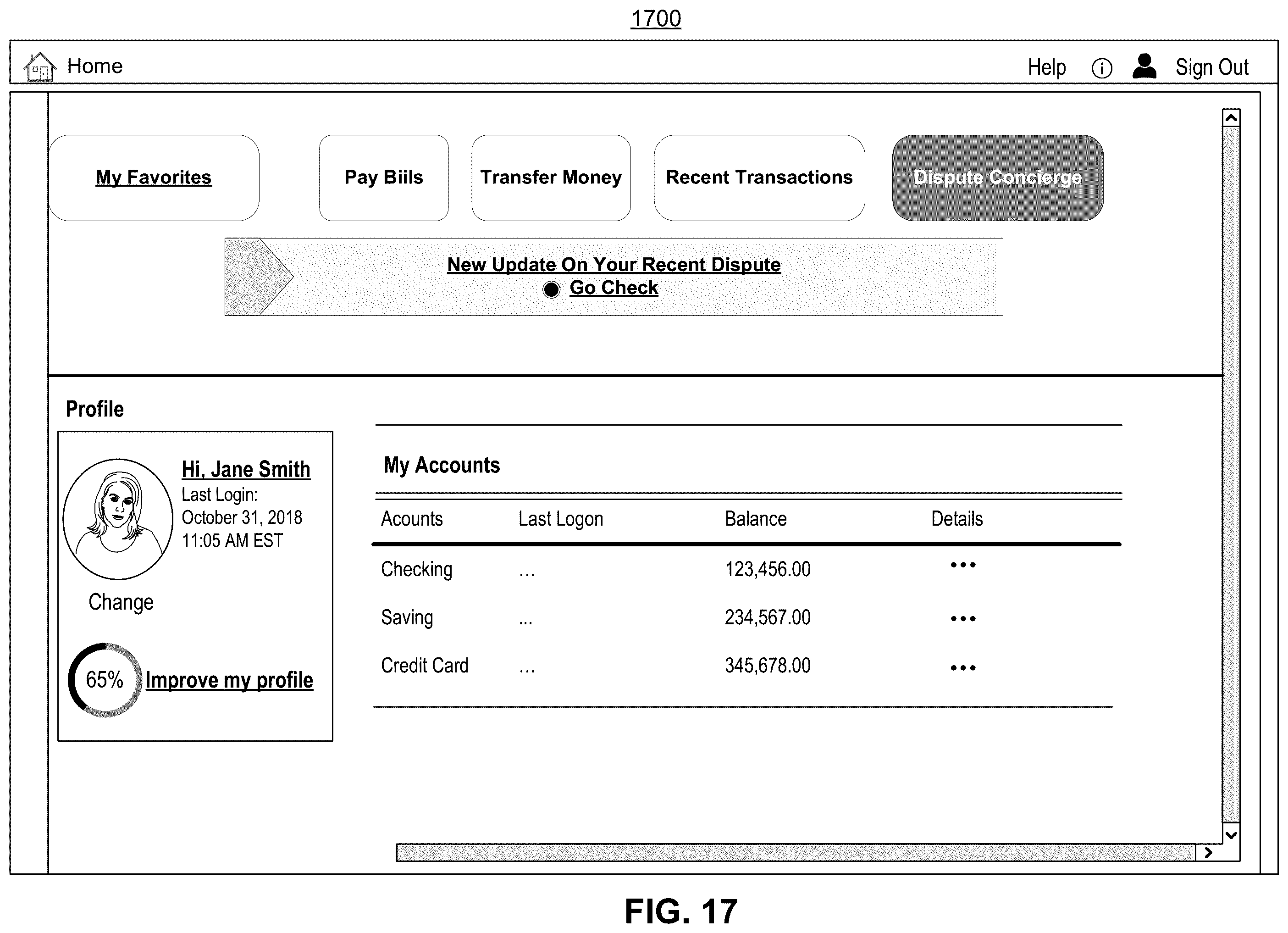 Patent US12586076 Figure 17 – Systems and methods for processing transaction disputes and processing transactions associated with compromised accounts