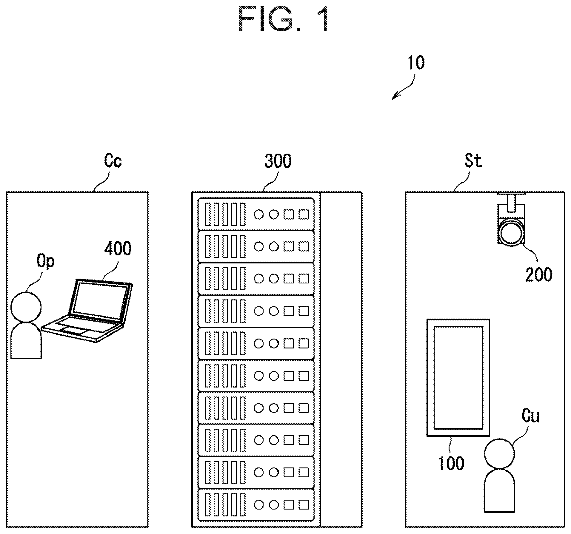 Patent US12586079 Figure 1 – Remote customer service system