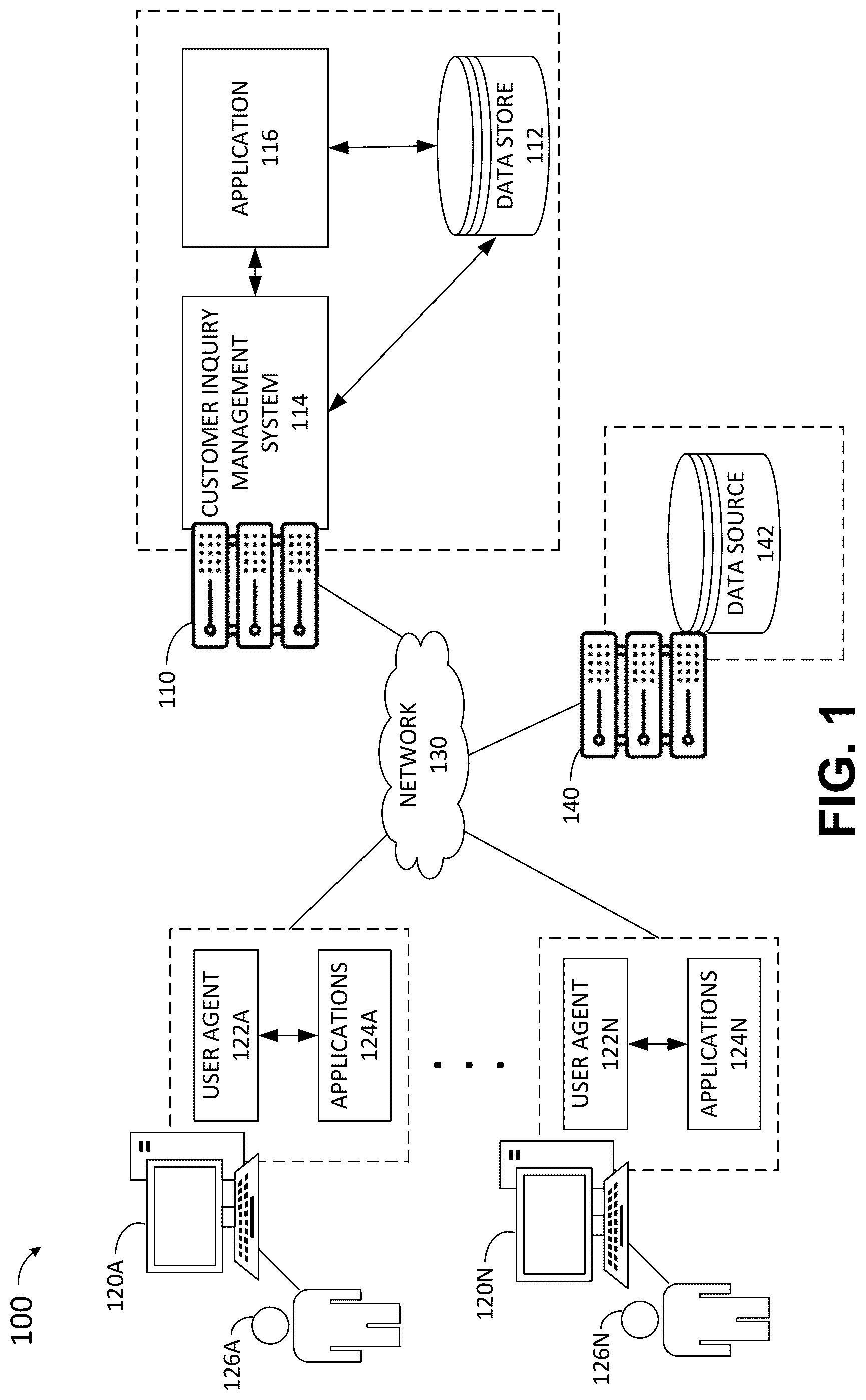 Patent US12586080 Figure 1 – Method and system for identifying trending topics in customer inquiries