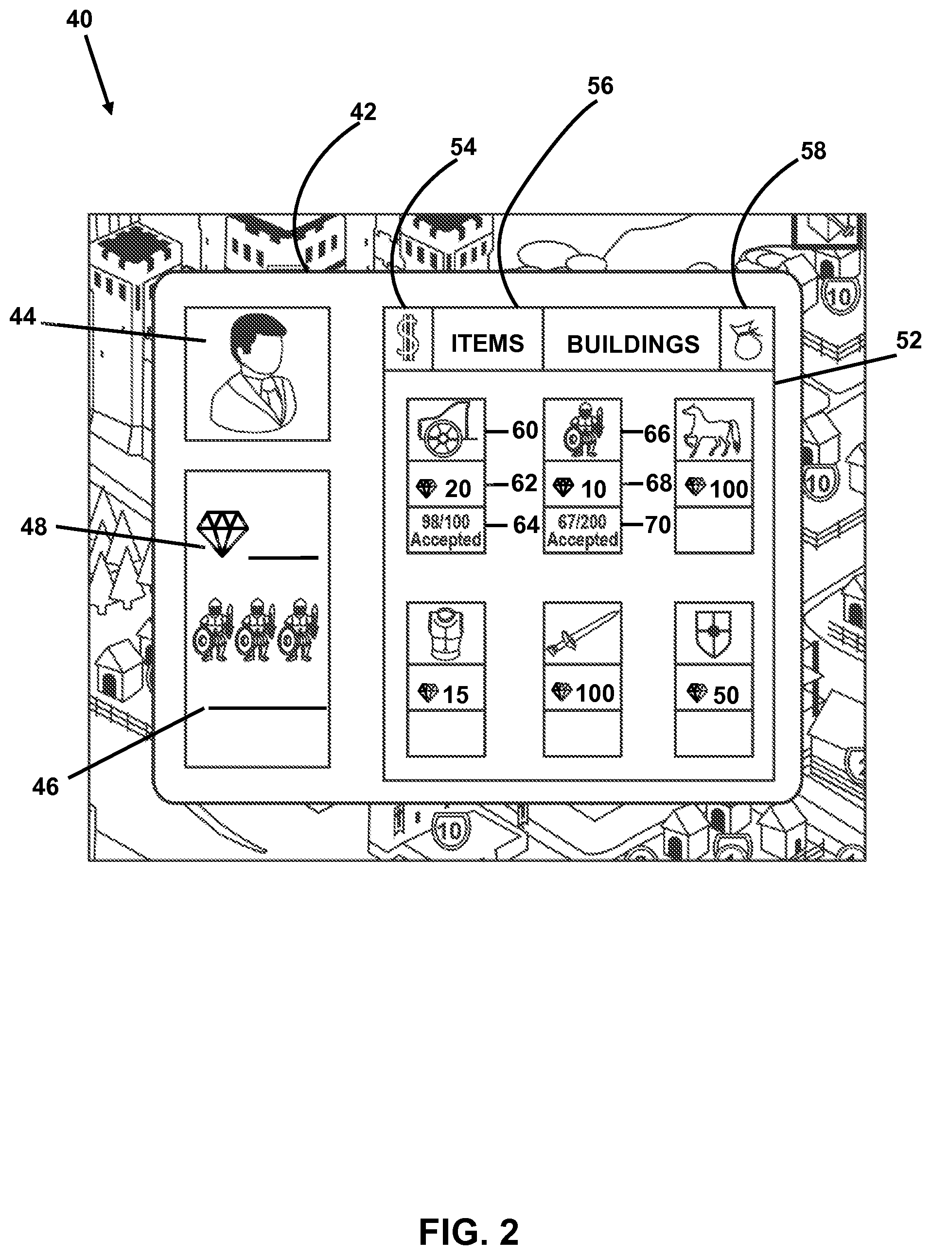 Patent US12586097 Figure 2 – System and method for providing virtual items to users of a virtual space
