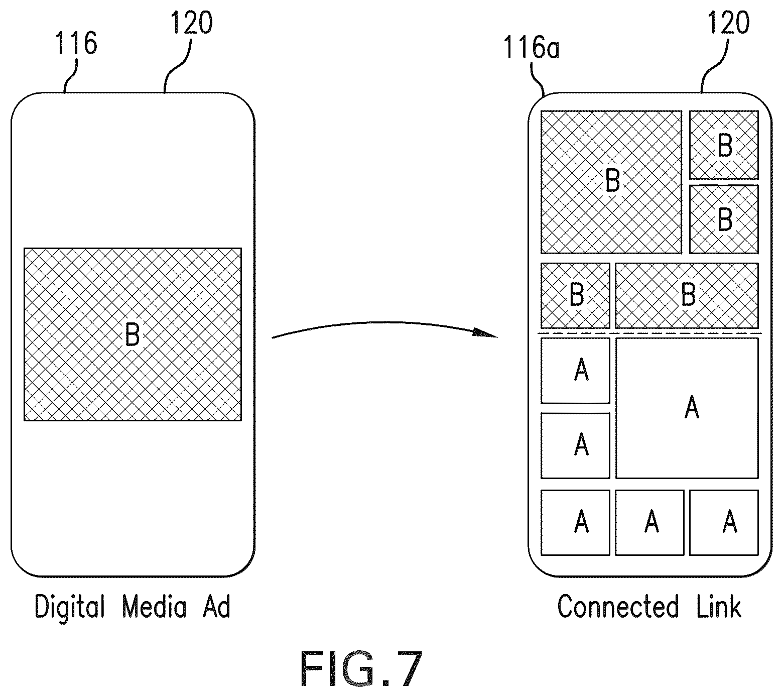 Patent US12586101 Figure 7 – Dynamic generation and organization of digital circulars