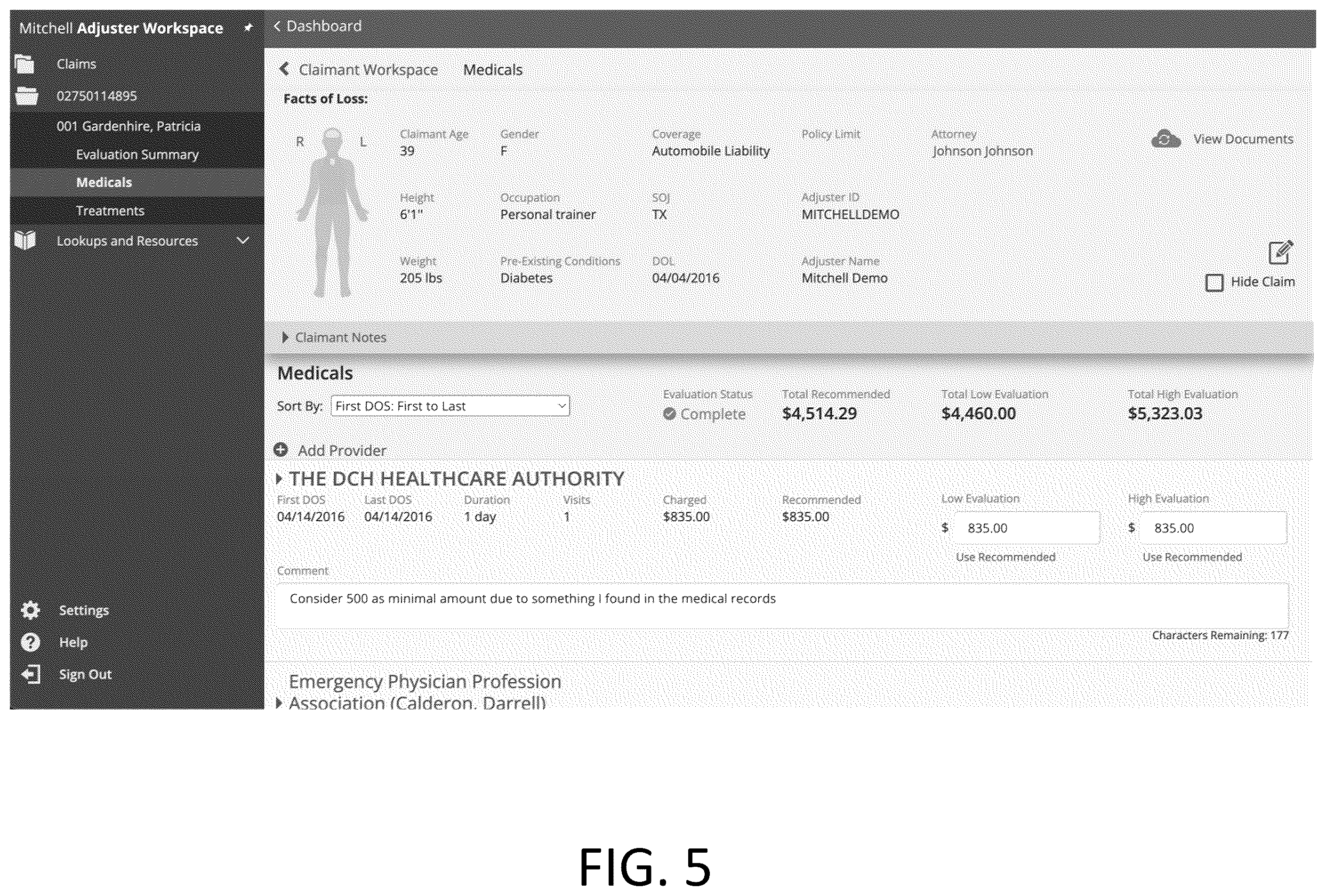 Patent US12586106 Figure 5 – Comprehensive liability management platform for calculation of multiple alternative scenarios