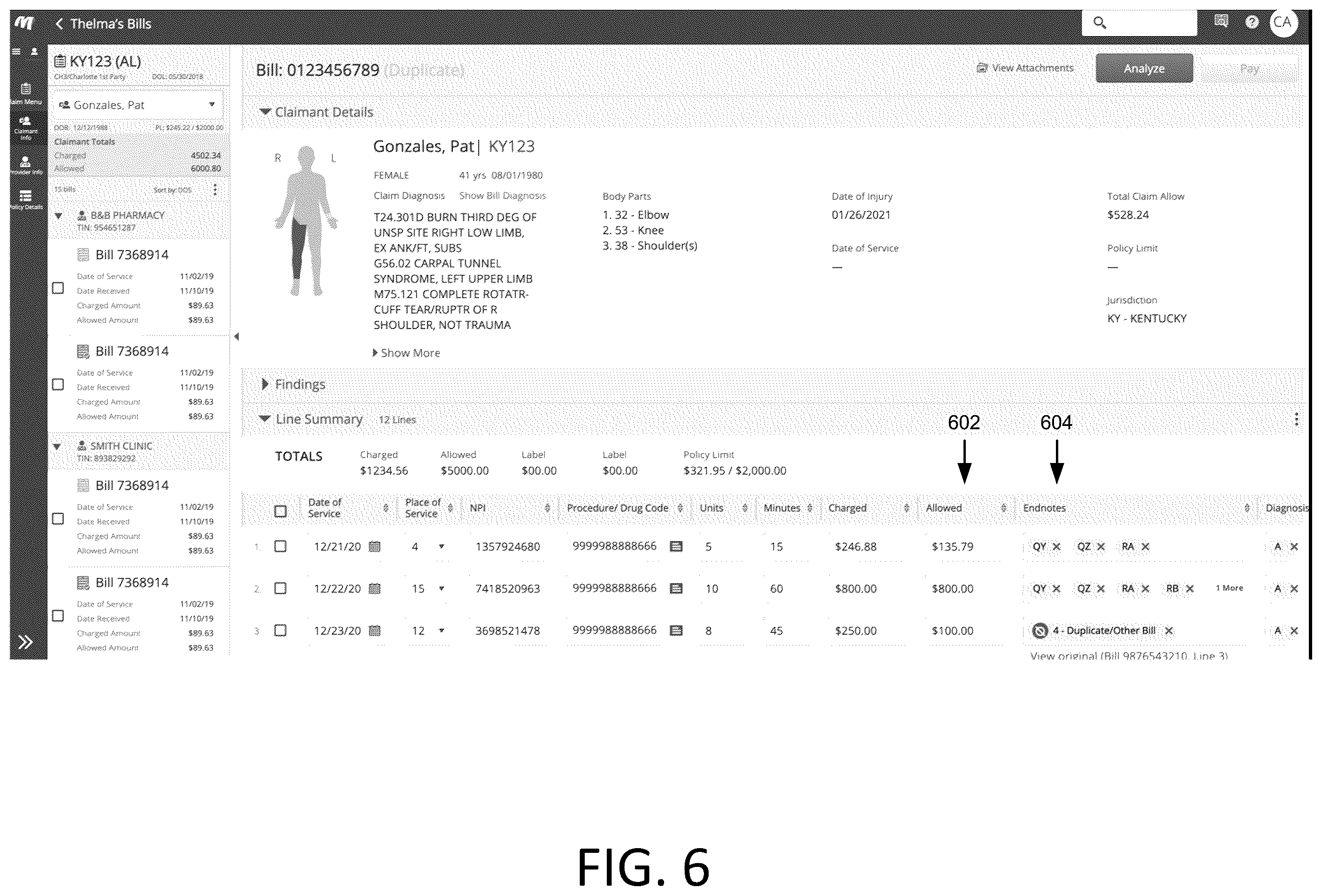 Patent US12586106 Figure 6 – Comprehensive liability management platform for calculation of multiple alternative scenarios