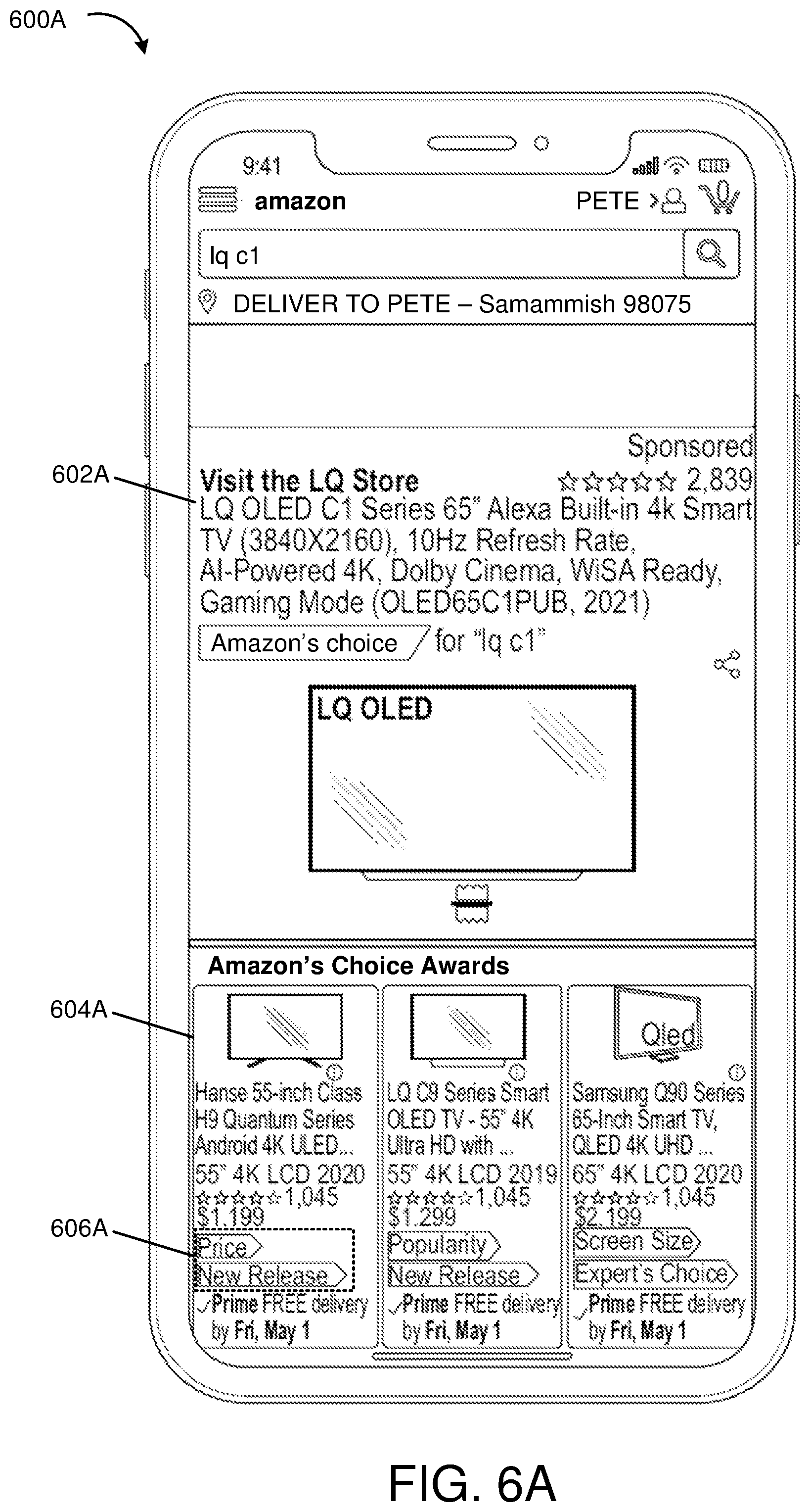 Patent US12586115 Figure 7 – Facet-based context-aware user interfaces