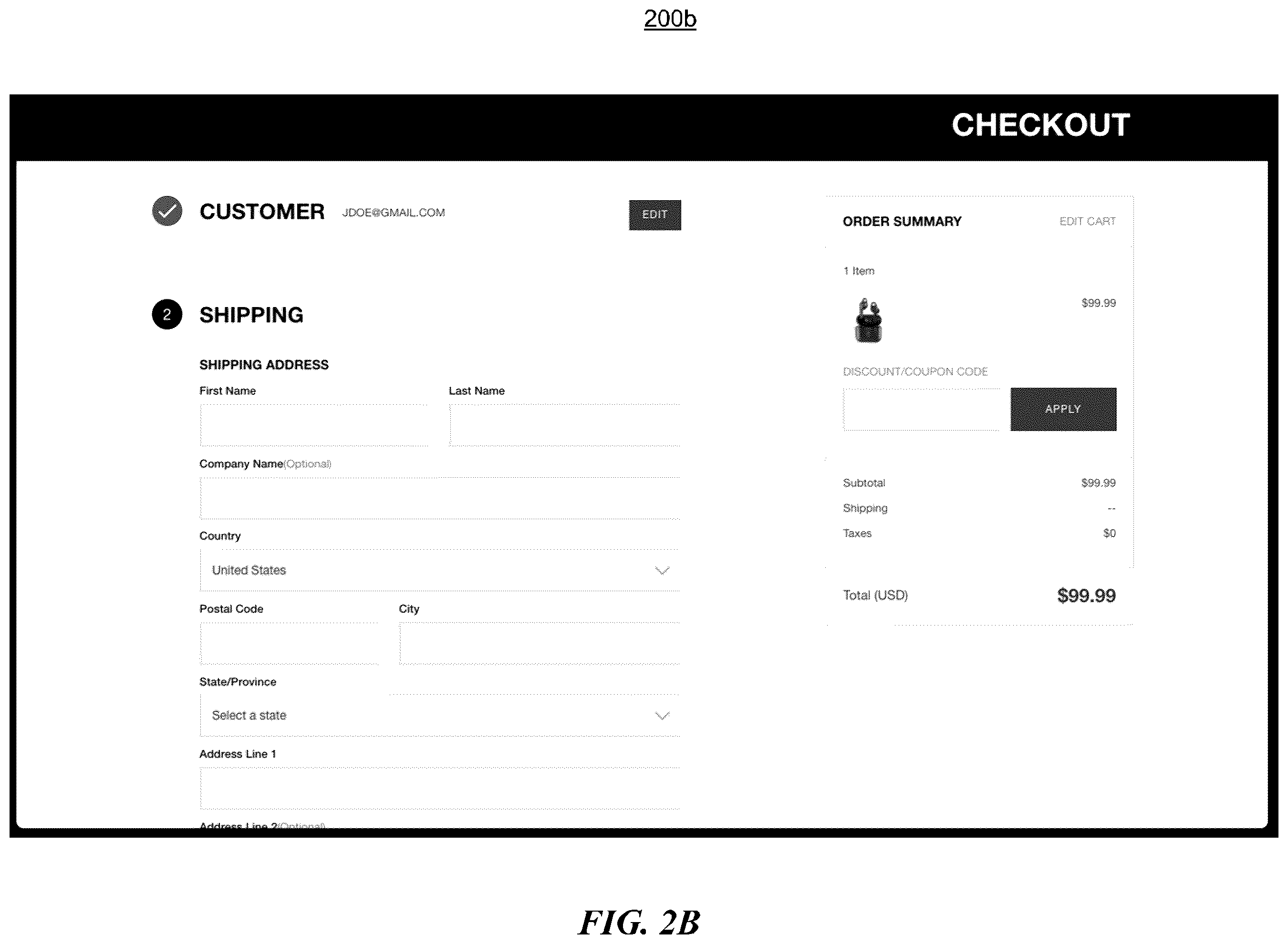 Patent US12586122 Figure 3 – Embedded one-click checkout