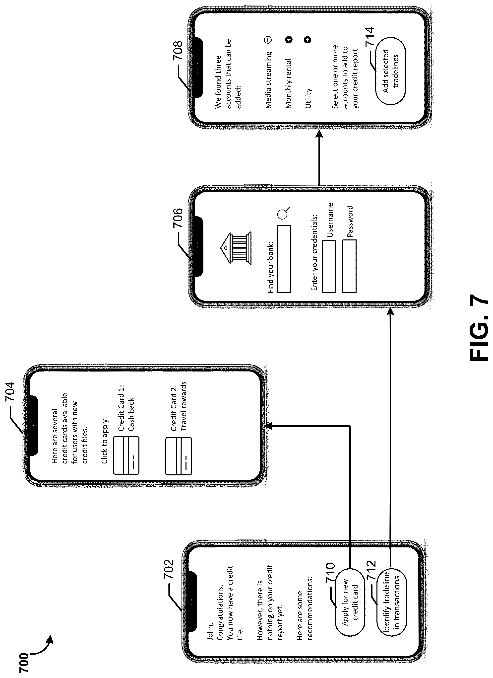 Patent US12586126 Figure 10 – Methods and apparatuses for generating a new credit file and adding tradelines