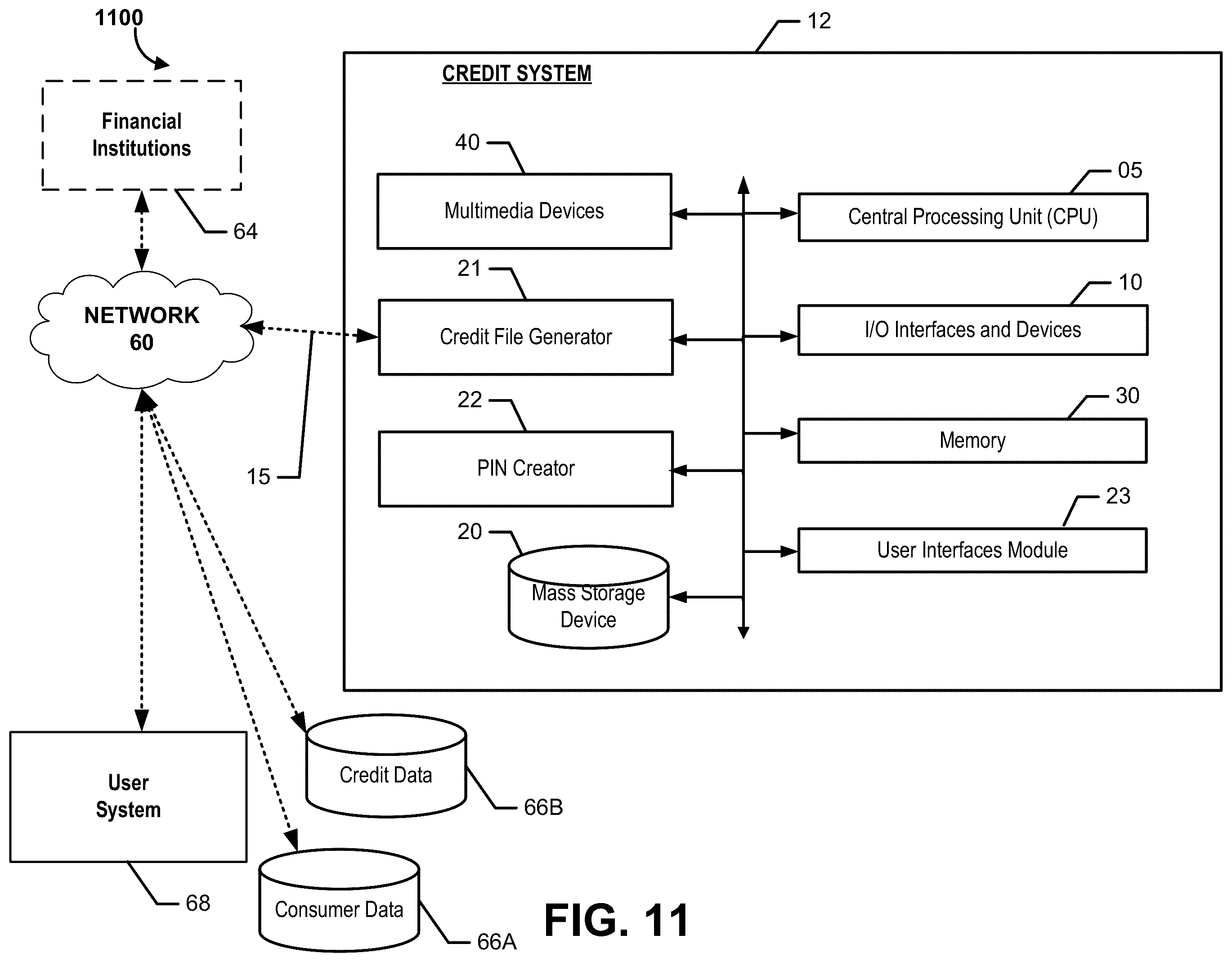 Patent US12586126 Figure 14 – Methods and apparatuses for generating a new credit file and adding tradelines