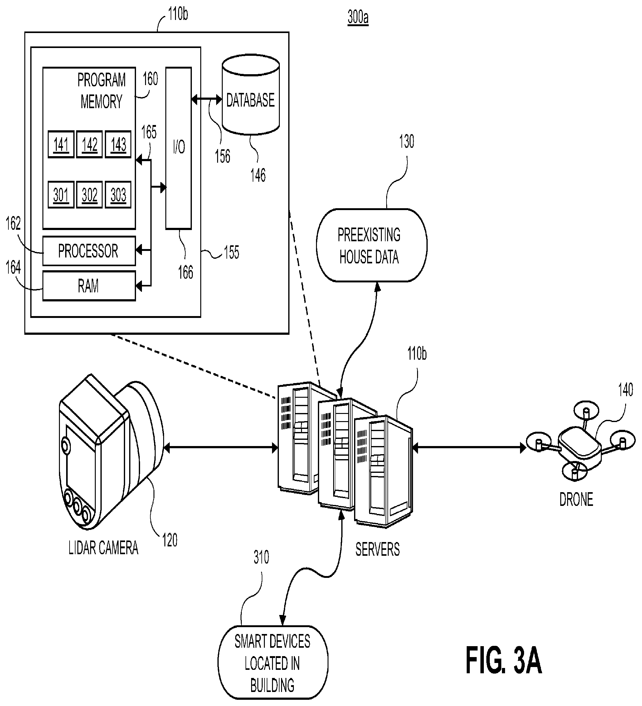 Patent US12586135 Figure 3 – Systems and methods for light detection and ranging (LIDAR) based generation of a homeowners insurance quote