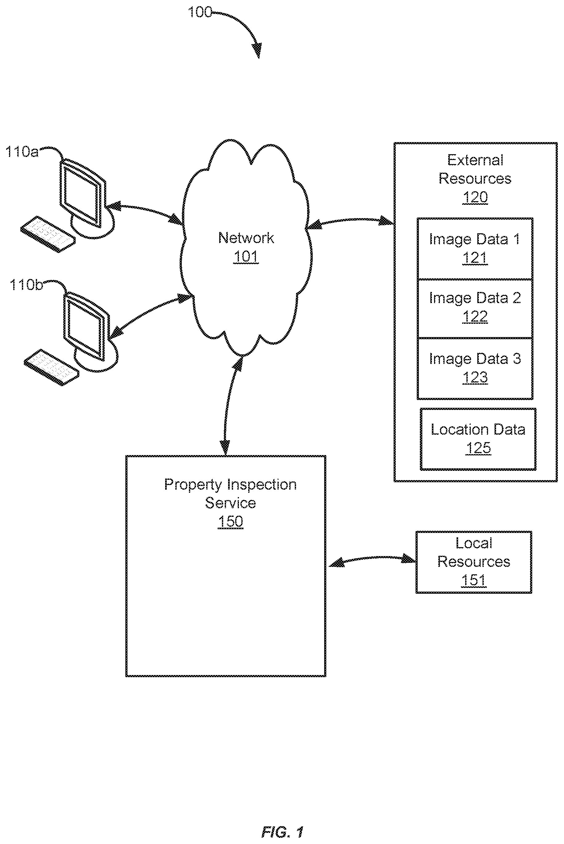 Patent US12586140 Figure 1 – Automated property inspections