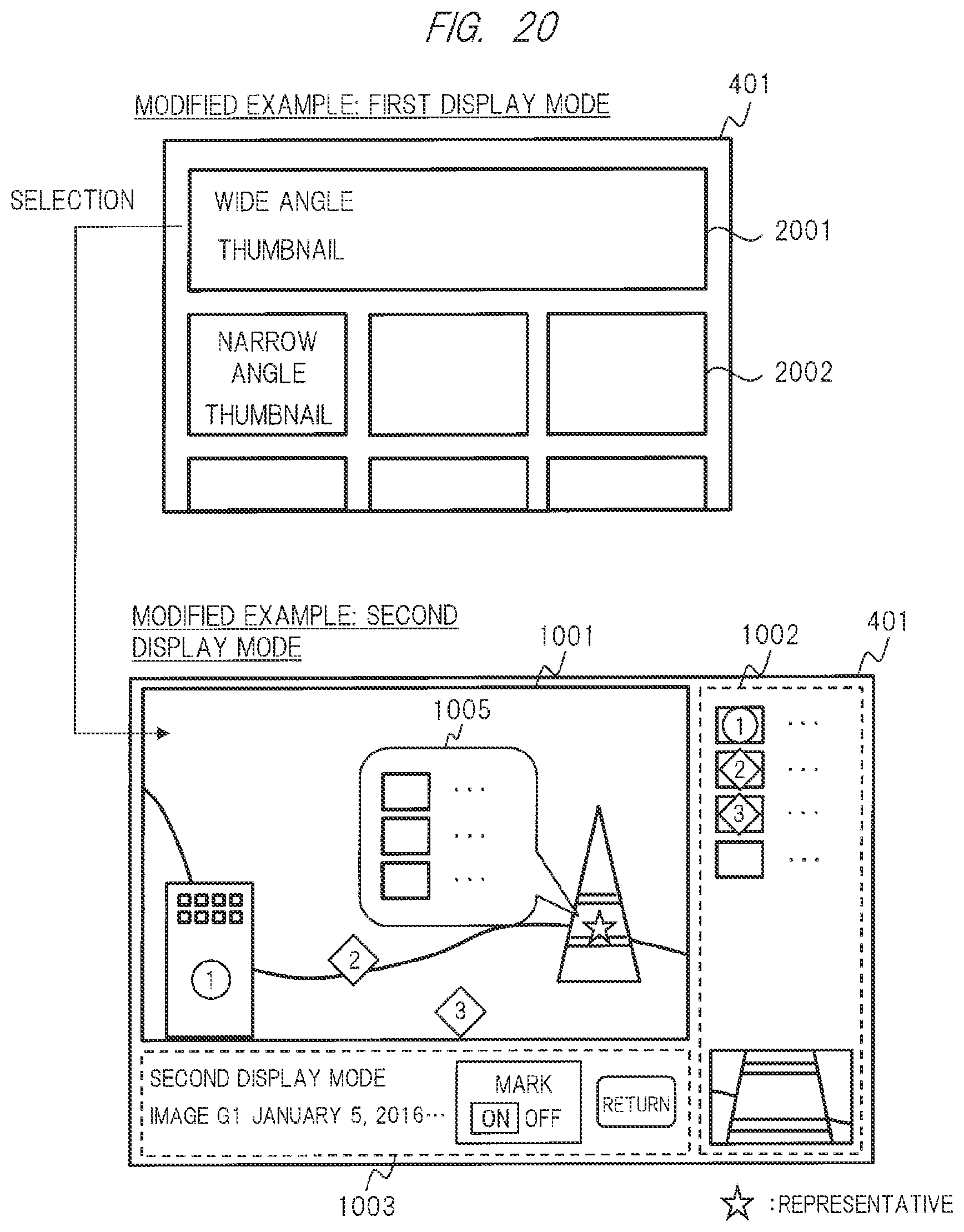 Patent US12586142 Figure 20 – Image capturing method and display method for recognizing a relationship among a plurality of images displayed on a display screen