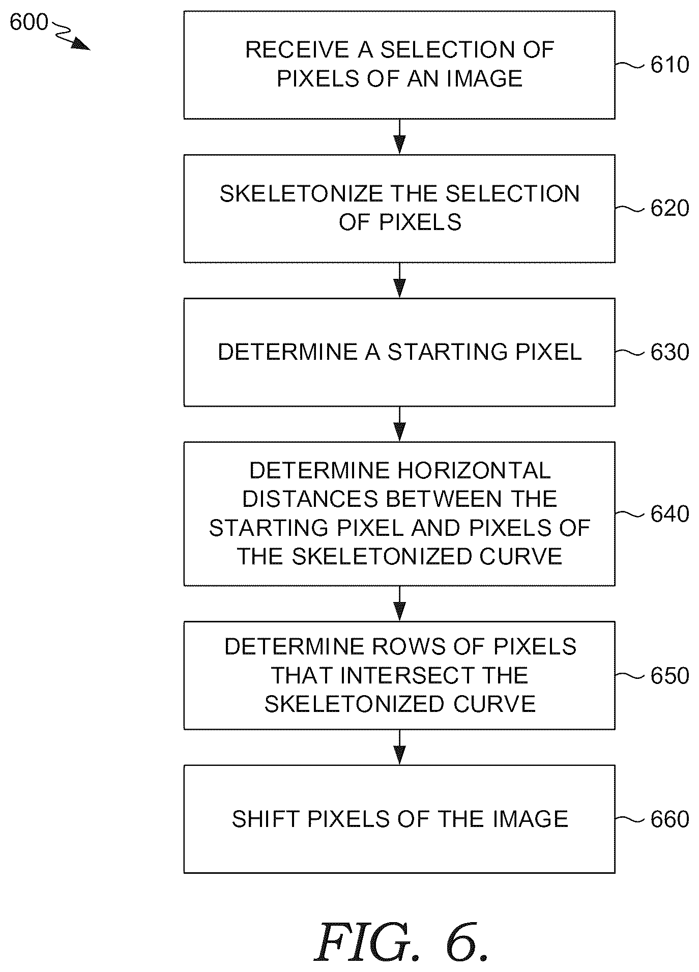 Patent US12586148 Figure 6 – Efficient image warping based on user input