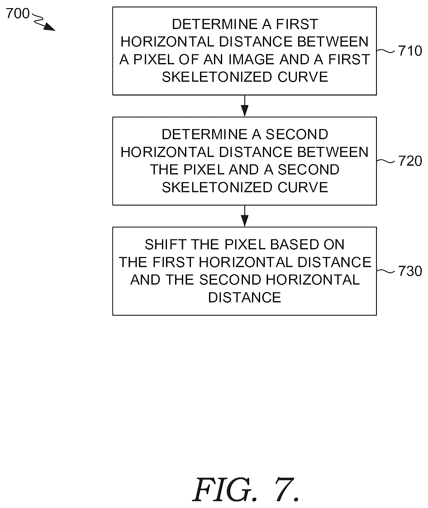 Patent US12586148 Figure 7 – Efficient image warping based on user input