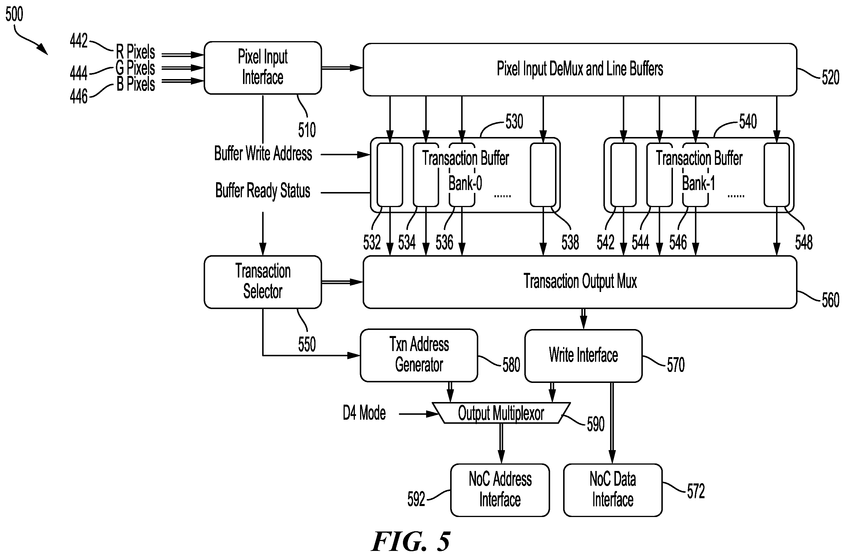 Patent US12586150 Figure 5 – Efficient bi-directional image scaling