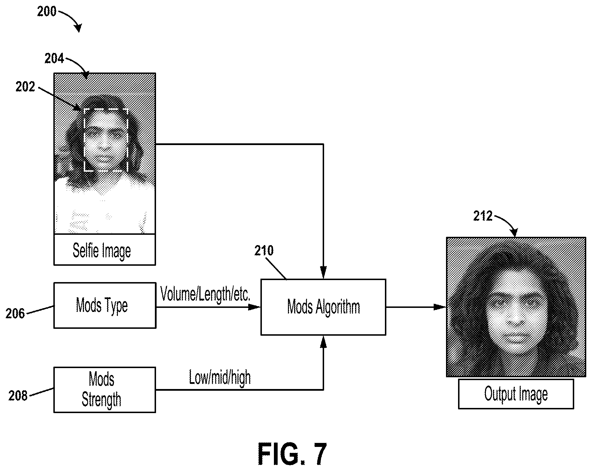 Patent US12586157 Figure 5 – Methods and systems for modifying hair characteristics in a digital image