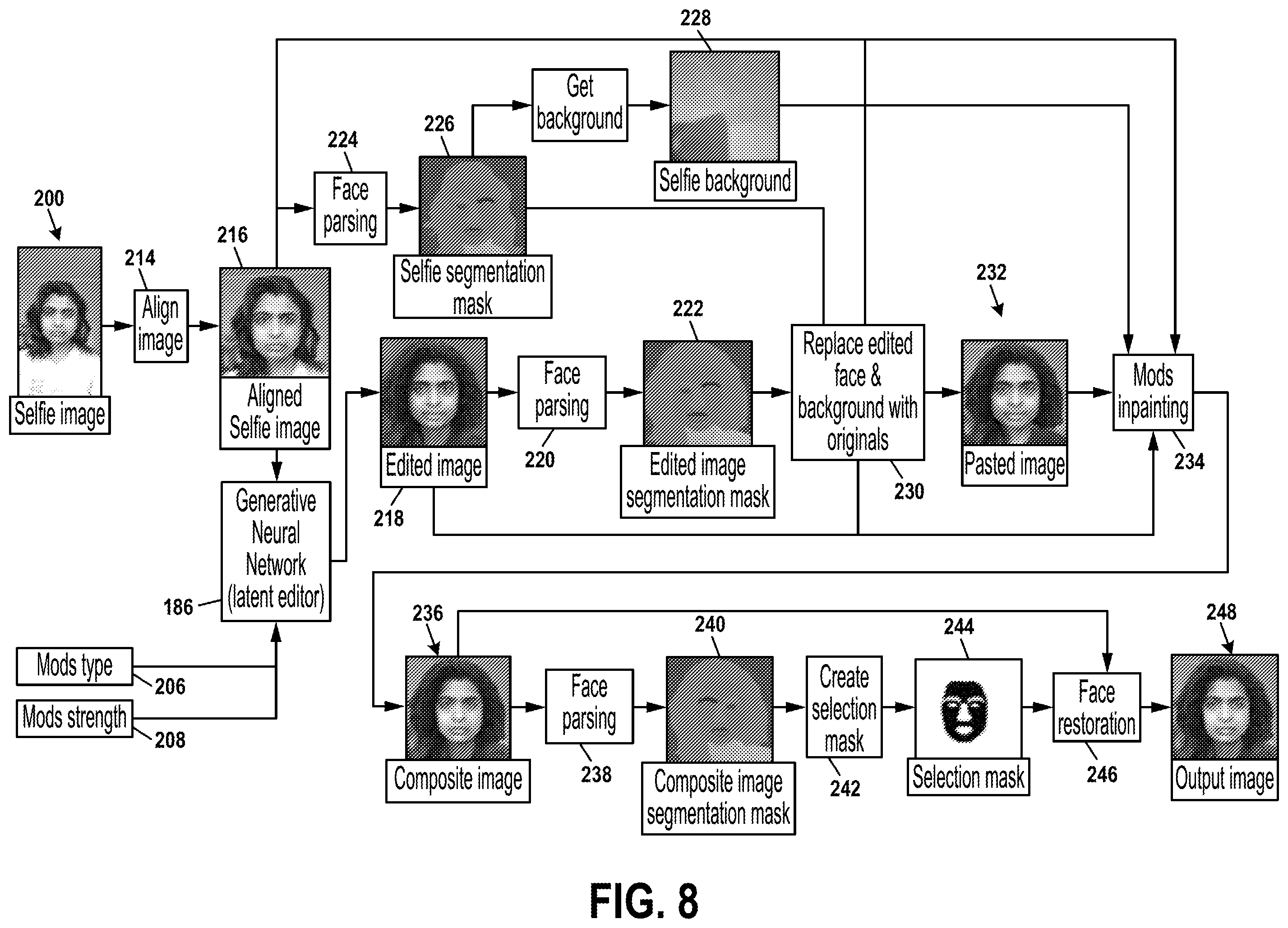 Patent US12586157 Figure 6 – Methods and systems for modifying hair characteristics in a digital image