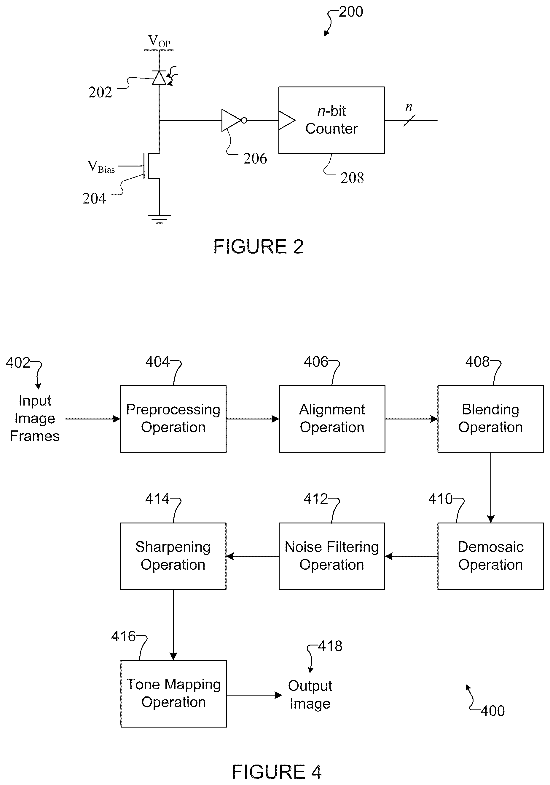 Patent US12586159 Figure 2 – Multi-frame high dynamic range (HDR) image generation using quanta image frames