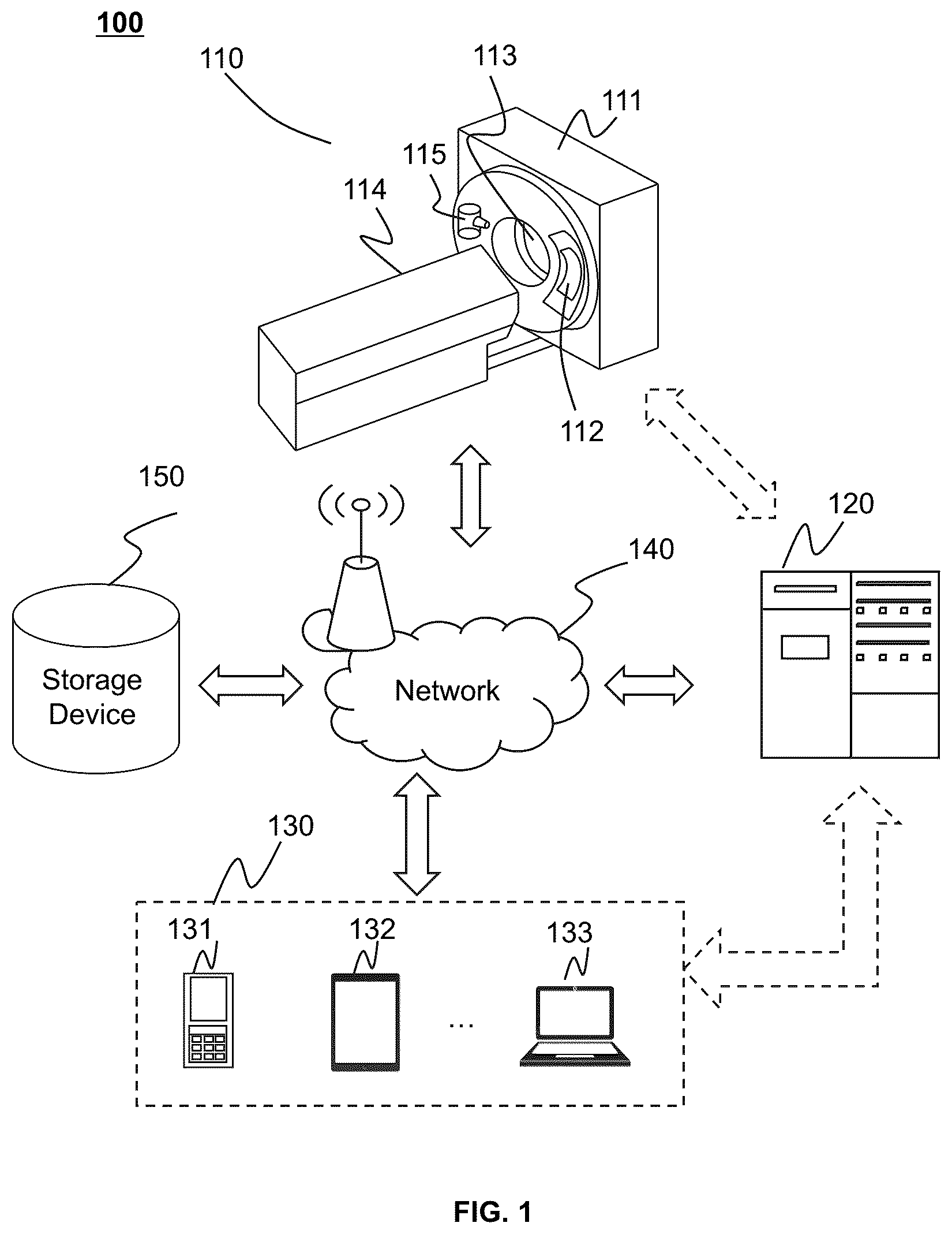 Patent US12586161 — Systems and methods for optimized iterative image reconstruction — Figure 1