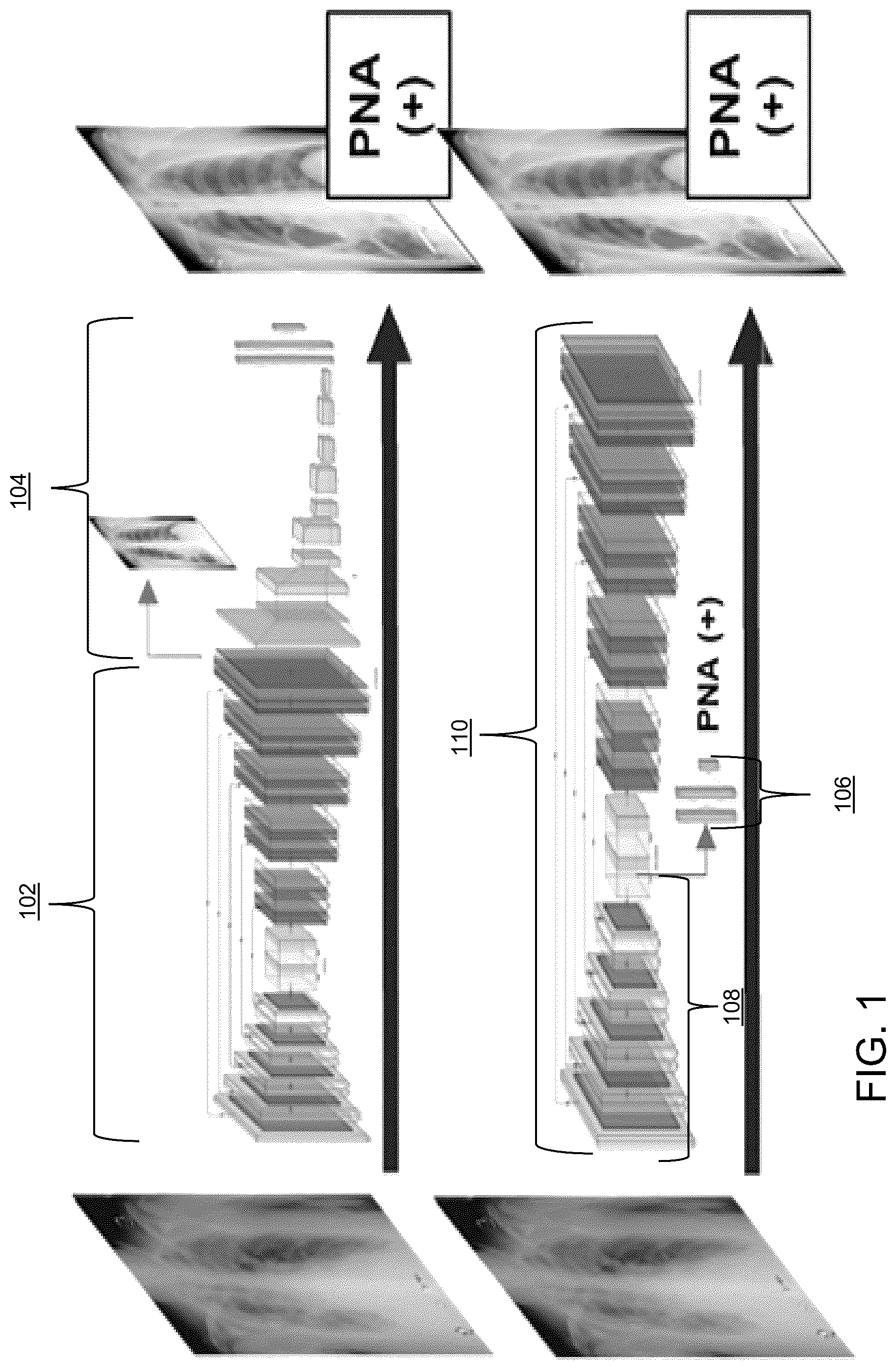 Patent US12586182 Figure 1 – Multi-prong multitask convolutional neural network for biomedical image inference
