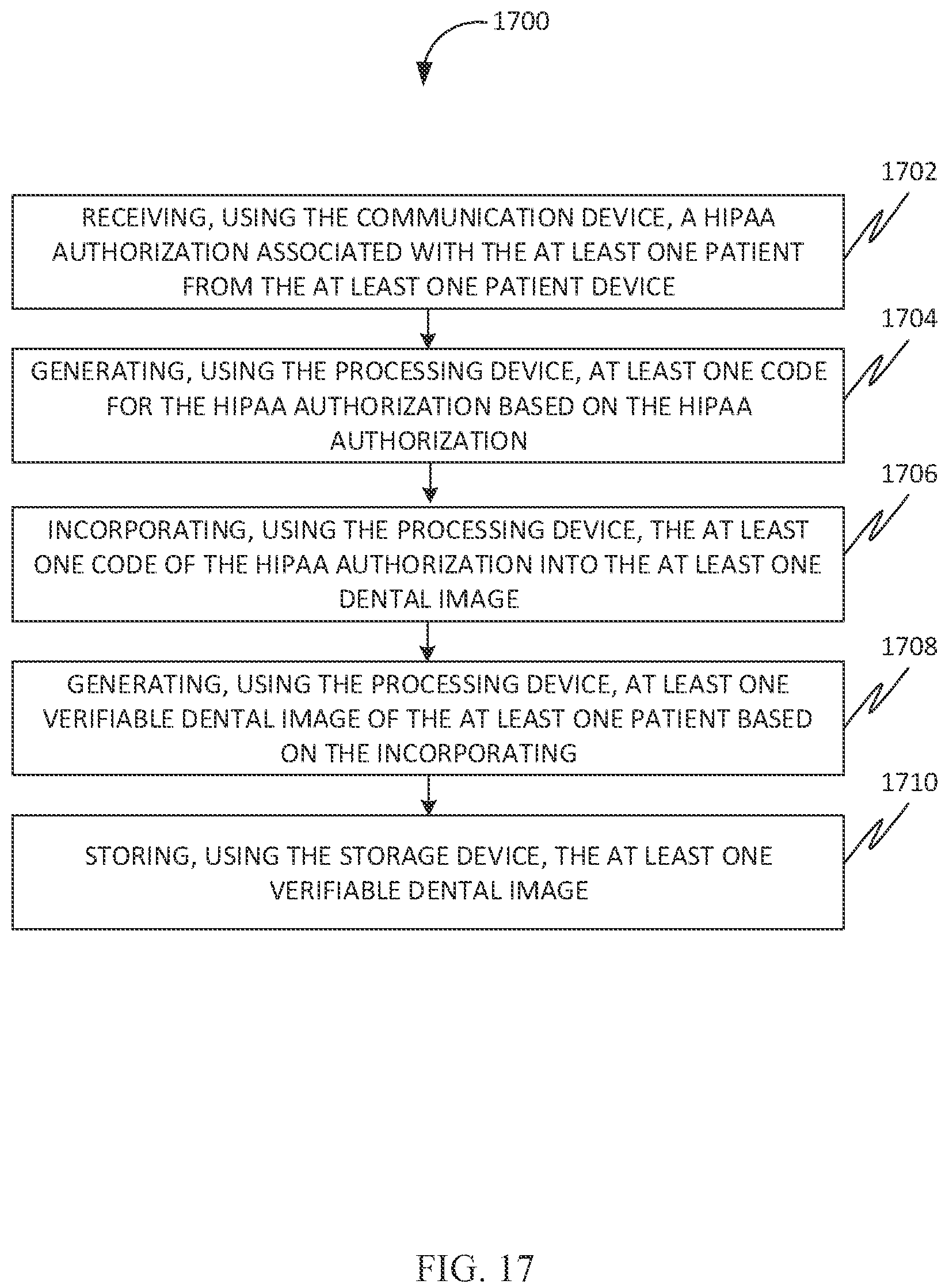 Patent US12586192 Figure 17 – Systems and methods for generating a dental recommendation based on image processing