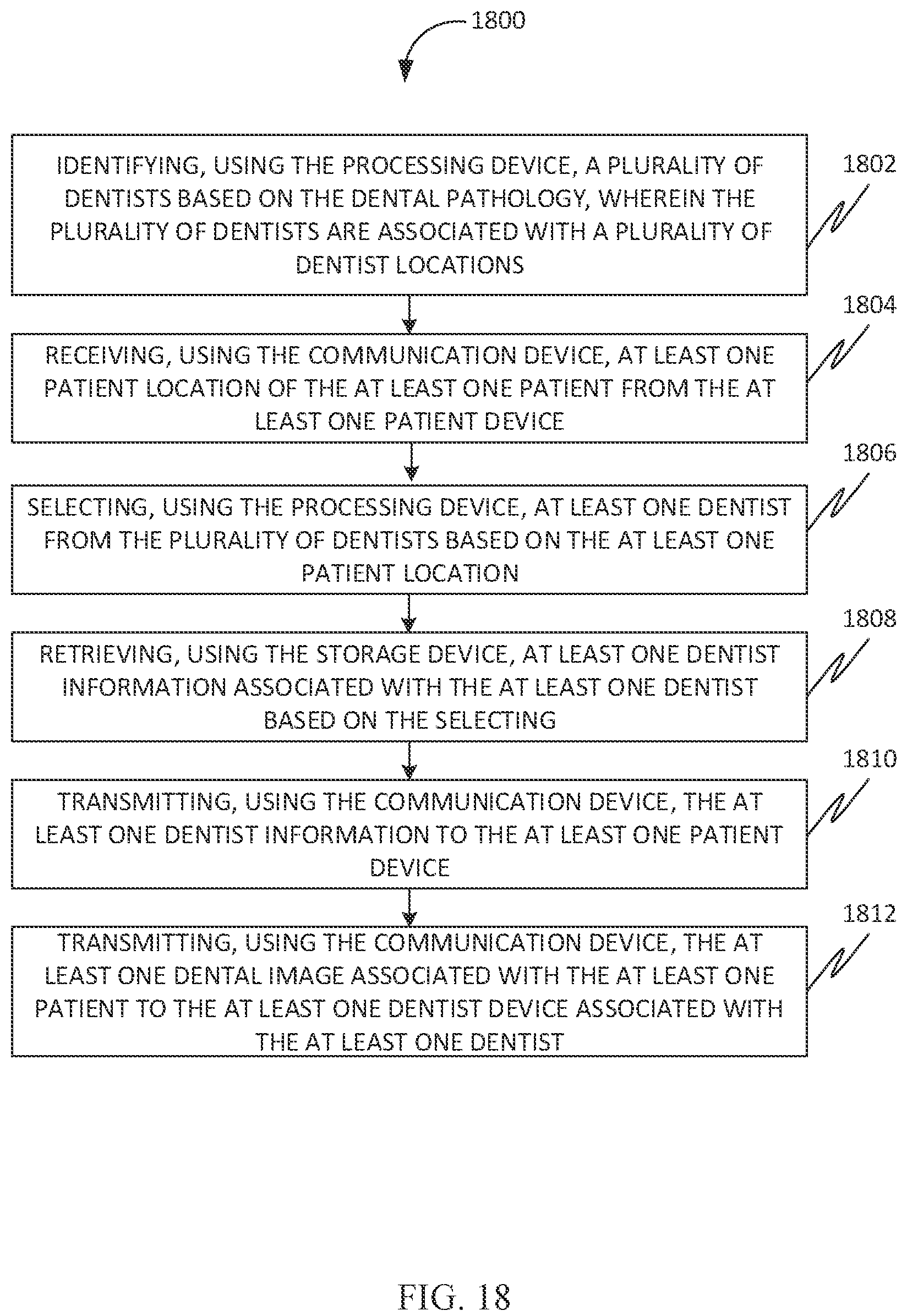 Patent US12586192 Figure 18 – Systems and methods for generating a dental recommendation based on image processing