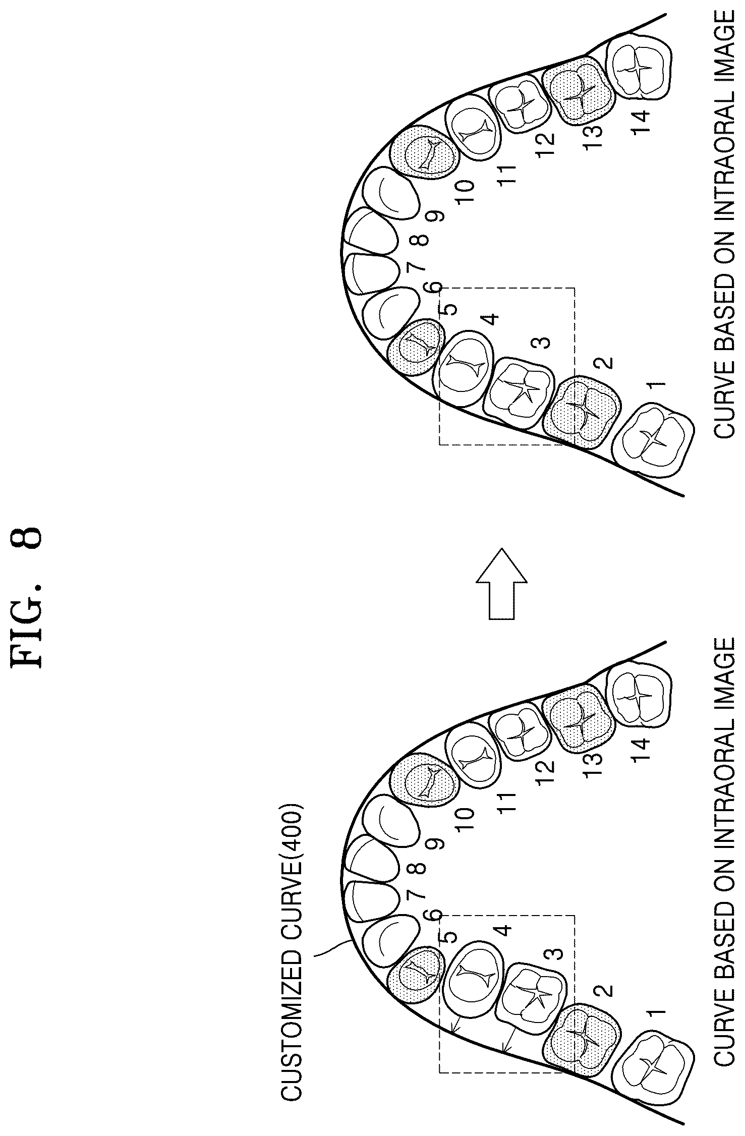 Patent US12586201 Figure 8 – Oral image processing device and oral image processing method
