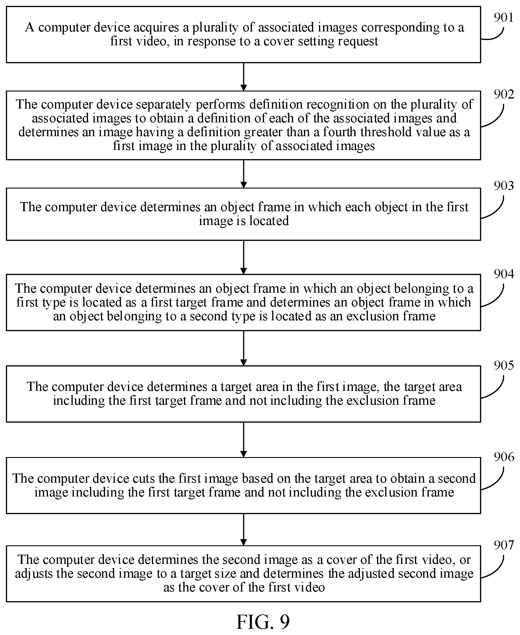 Patent US12586203 Figure 8 – Image cutting method and apparatus, computer device, and storage medium