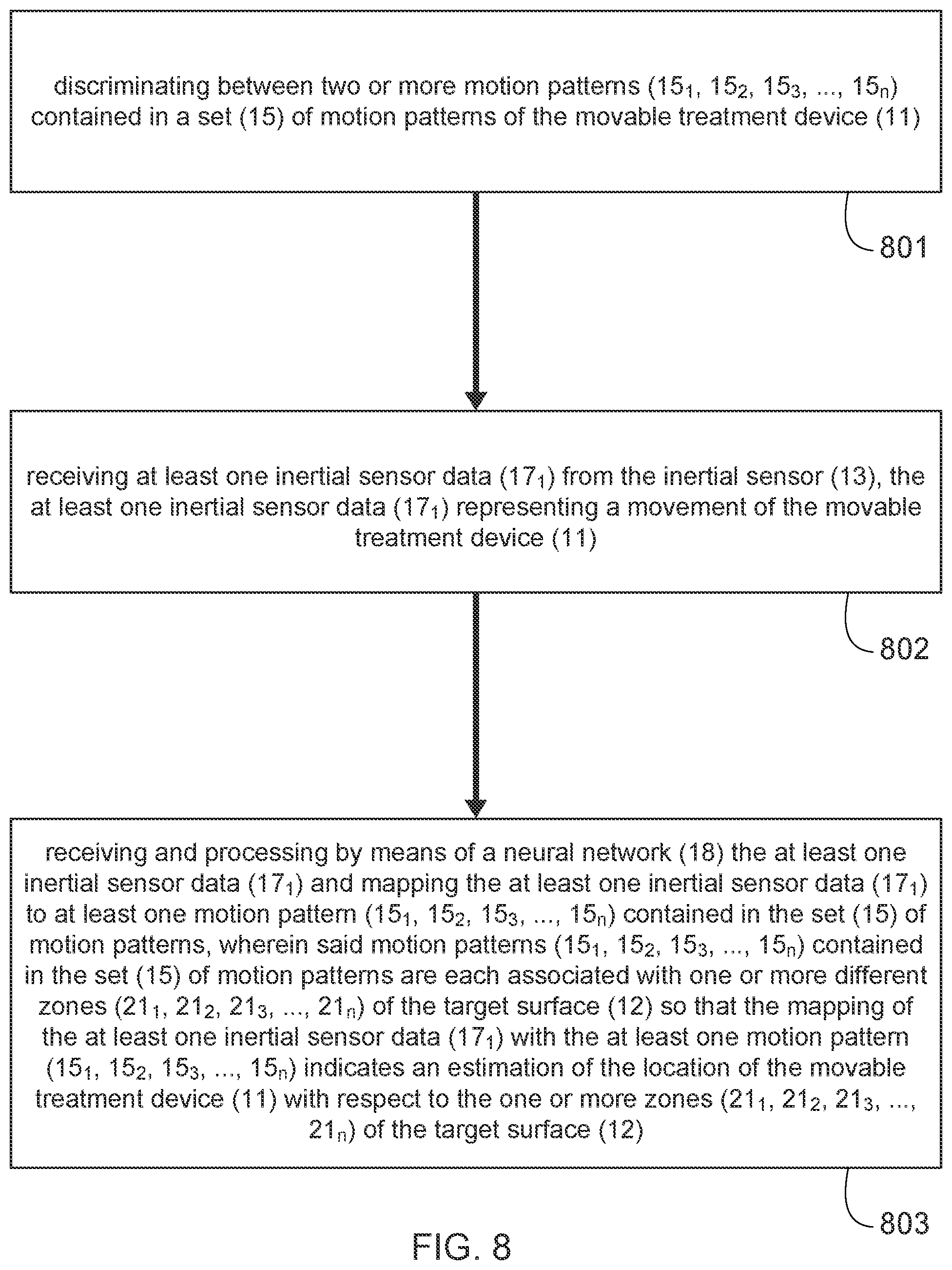 Patent US12586208 Figure 8 – Apparatus and method for operating a dental appliance