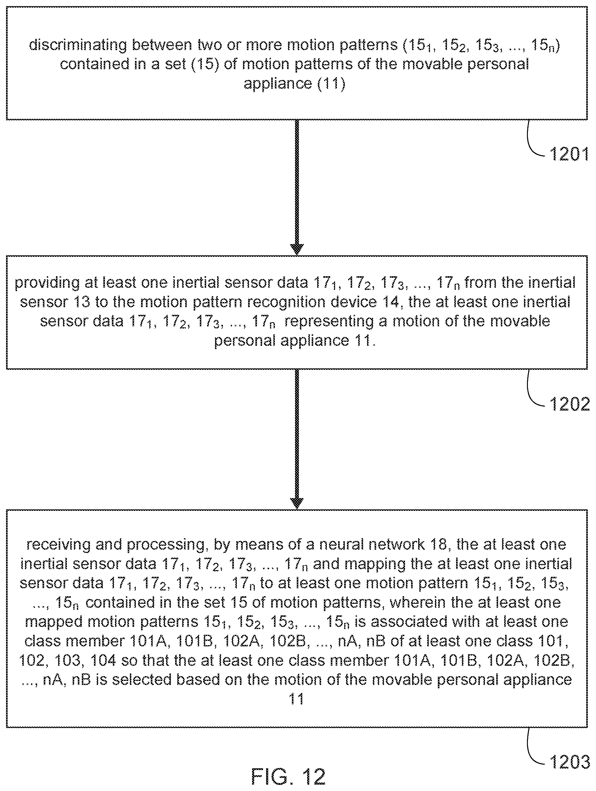 Patent US12586208 Figure 12 – Apparatus and method for operating a dental appliance