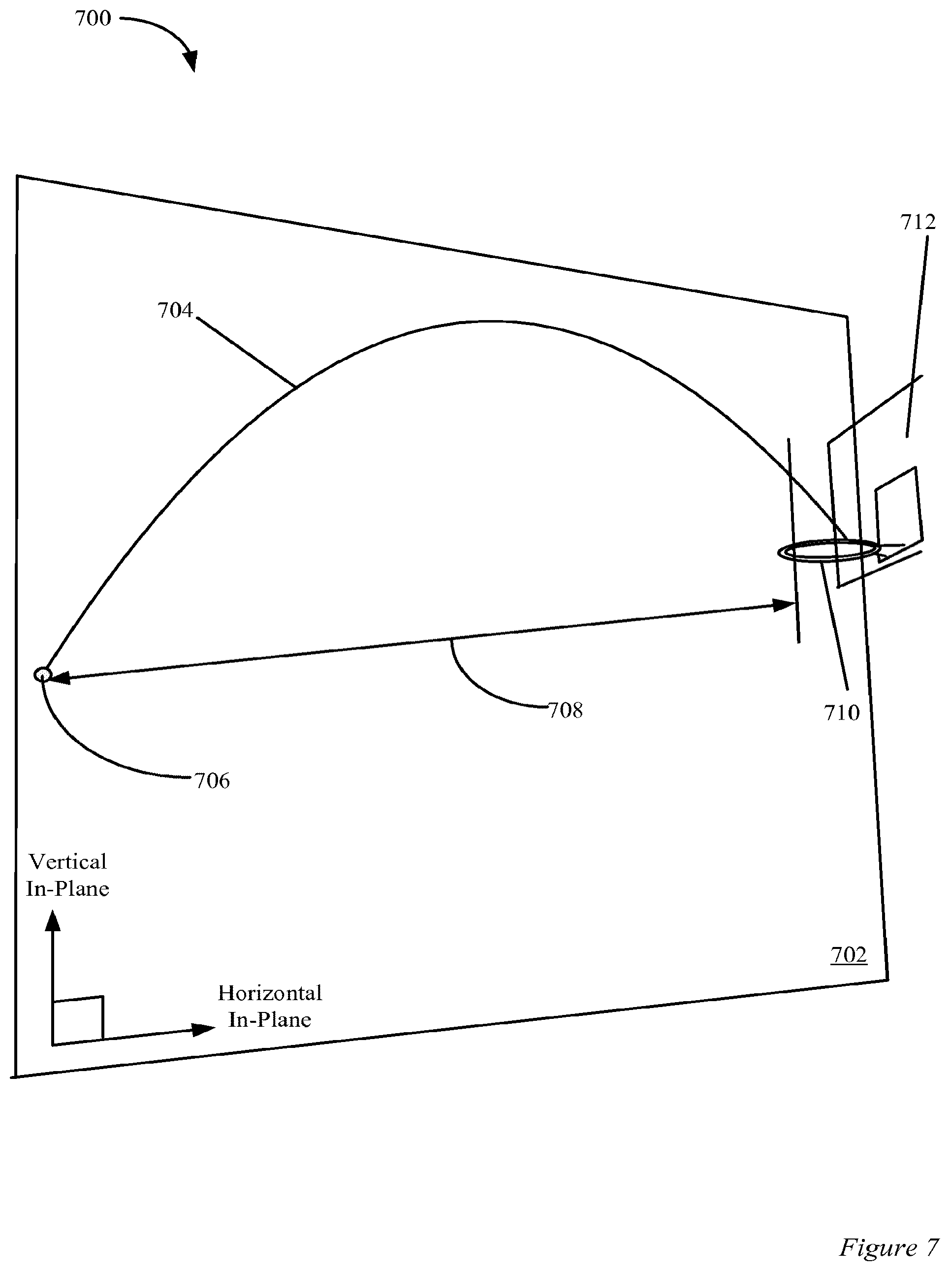 Patent US12586214 Figure 8 – Systems and methods for monitoring user performance in launching an object at a sporting event