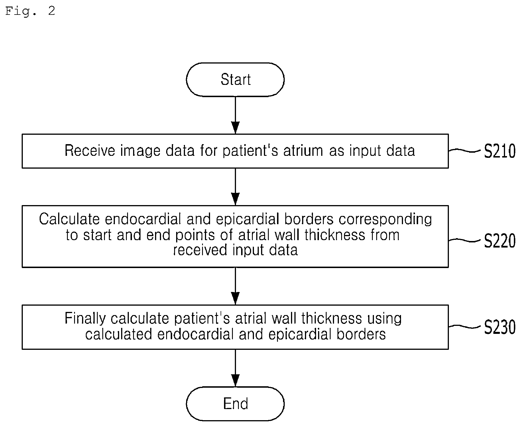 Patent US12586228 Figure 2 – Device and method for calculating atrial wall thickness