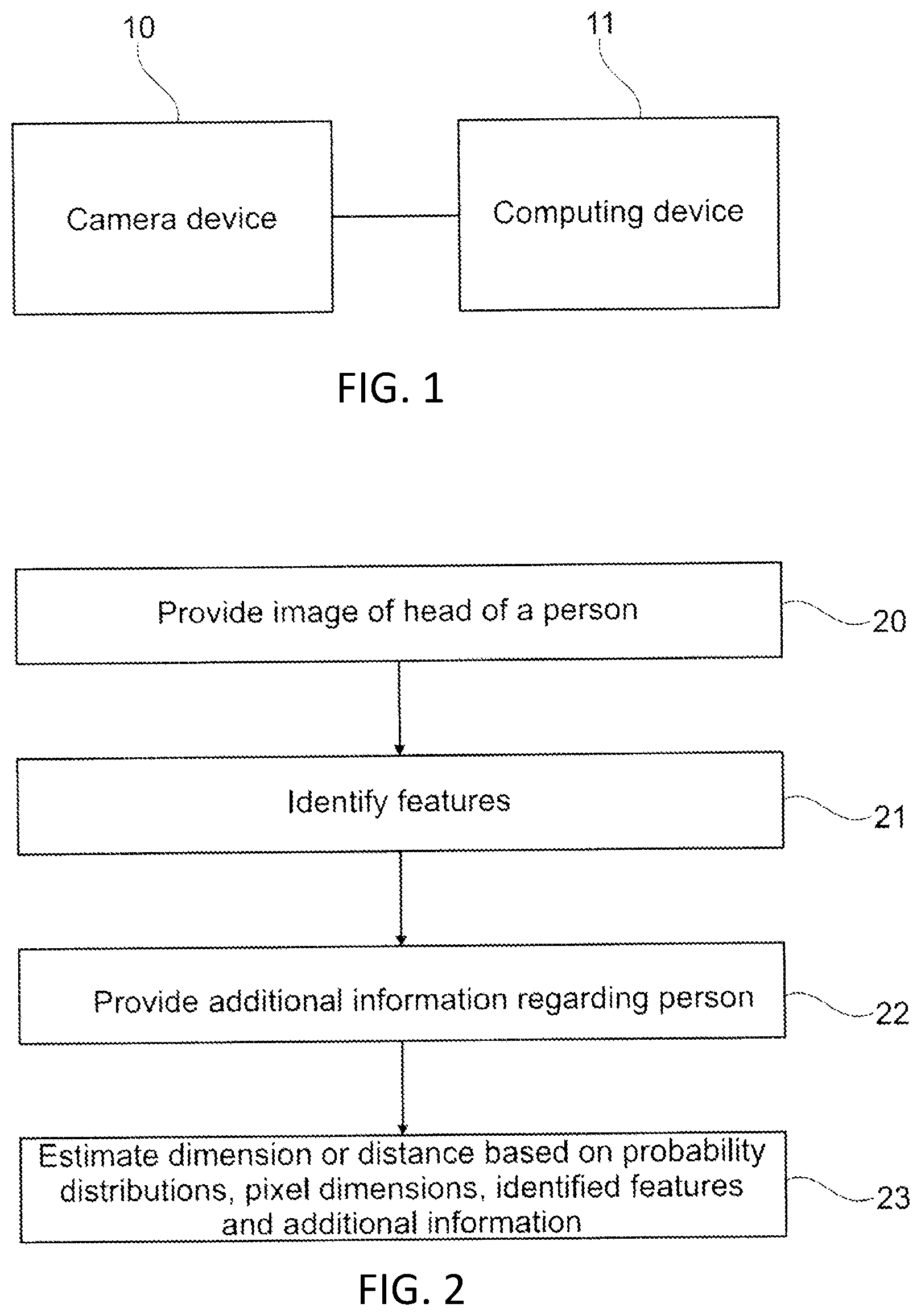 Patent US12586229 Figure 1 – Computer implemented methods and devices for determining dimensions and distances of head features