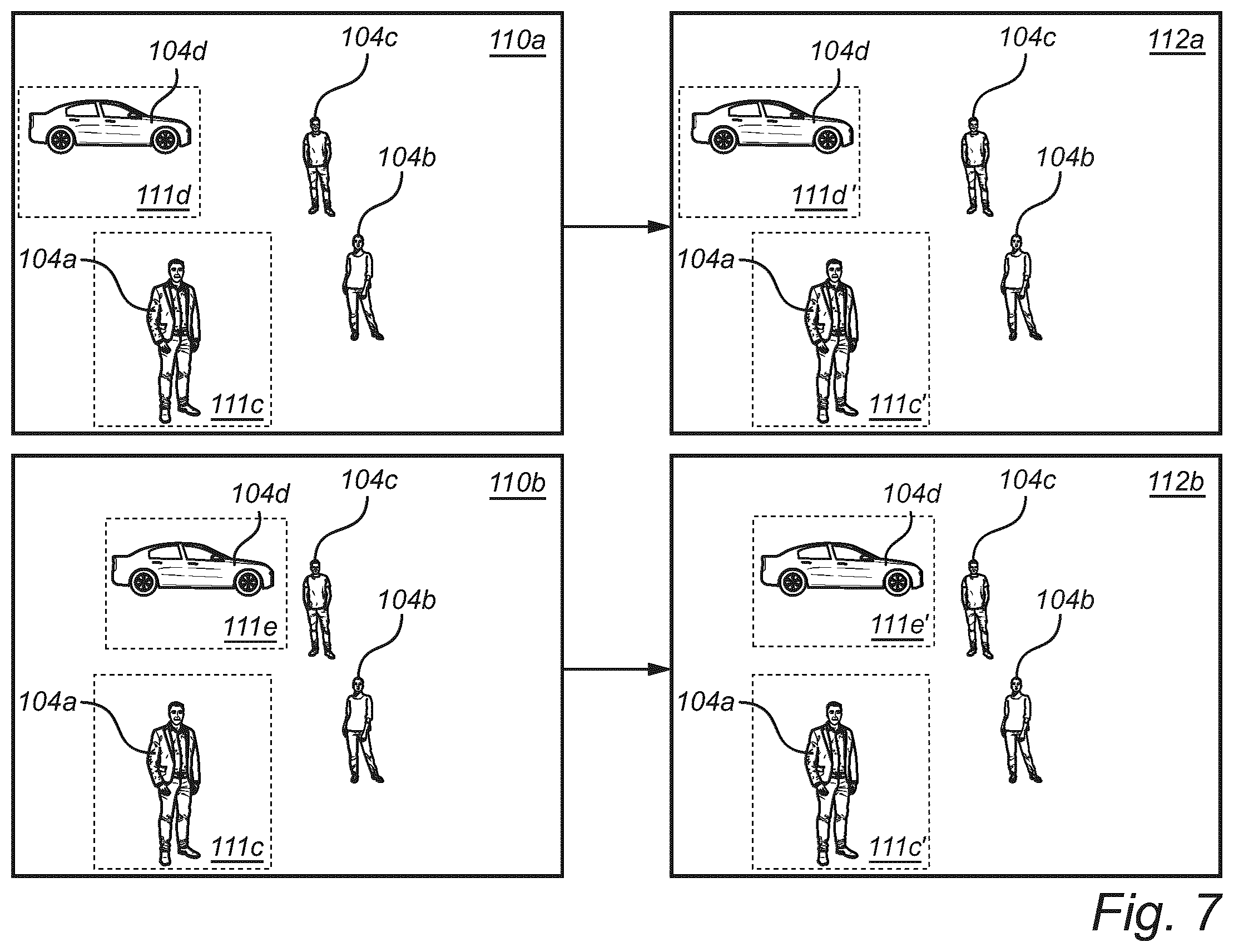 Patent US12586232 Figure 7 – Method for object detection using cropped images