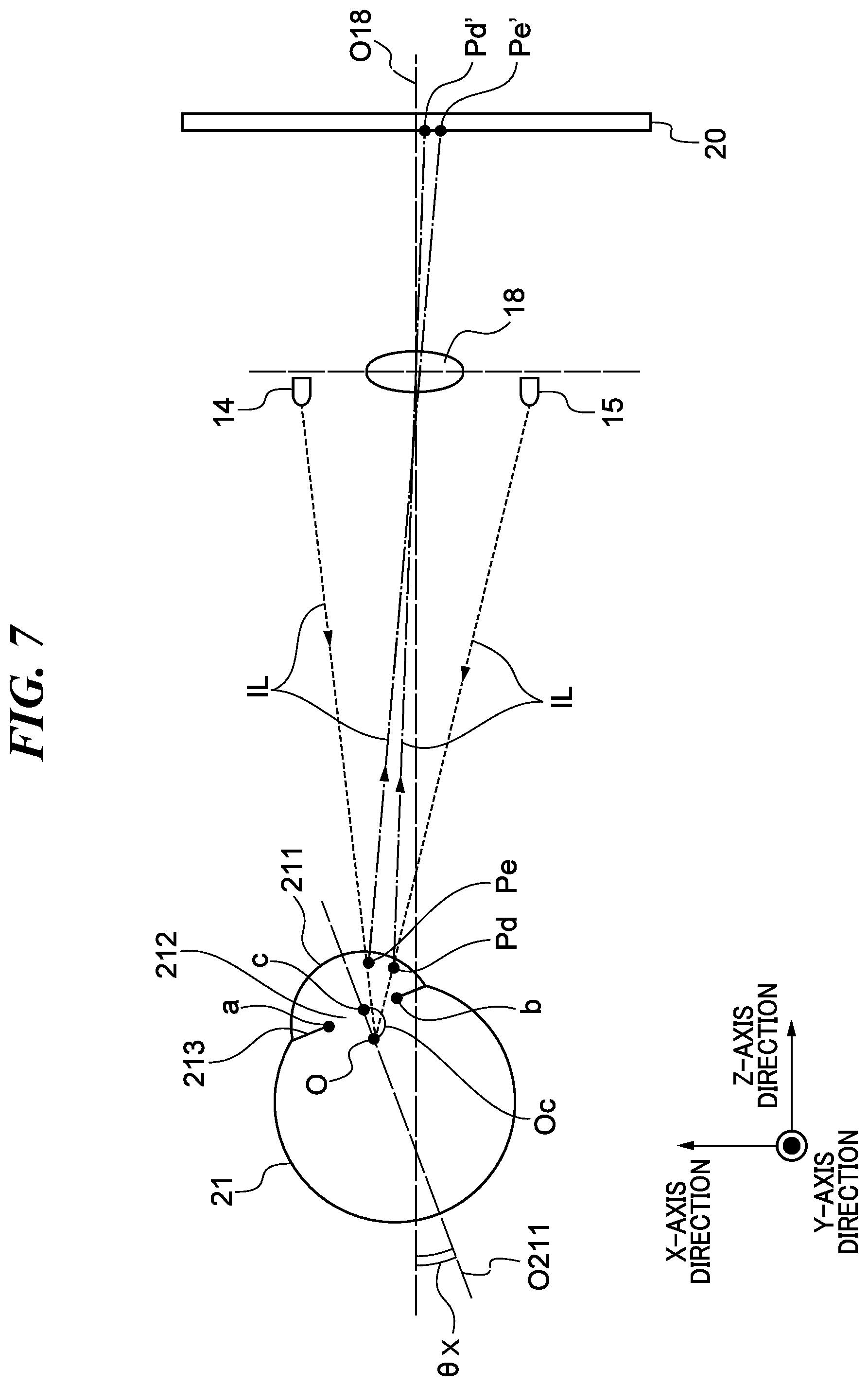 Patent US12586234 Figure 7 – Detection device detecting gaze point of user, control method therefor, and storage medium storing control program therefor