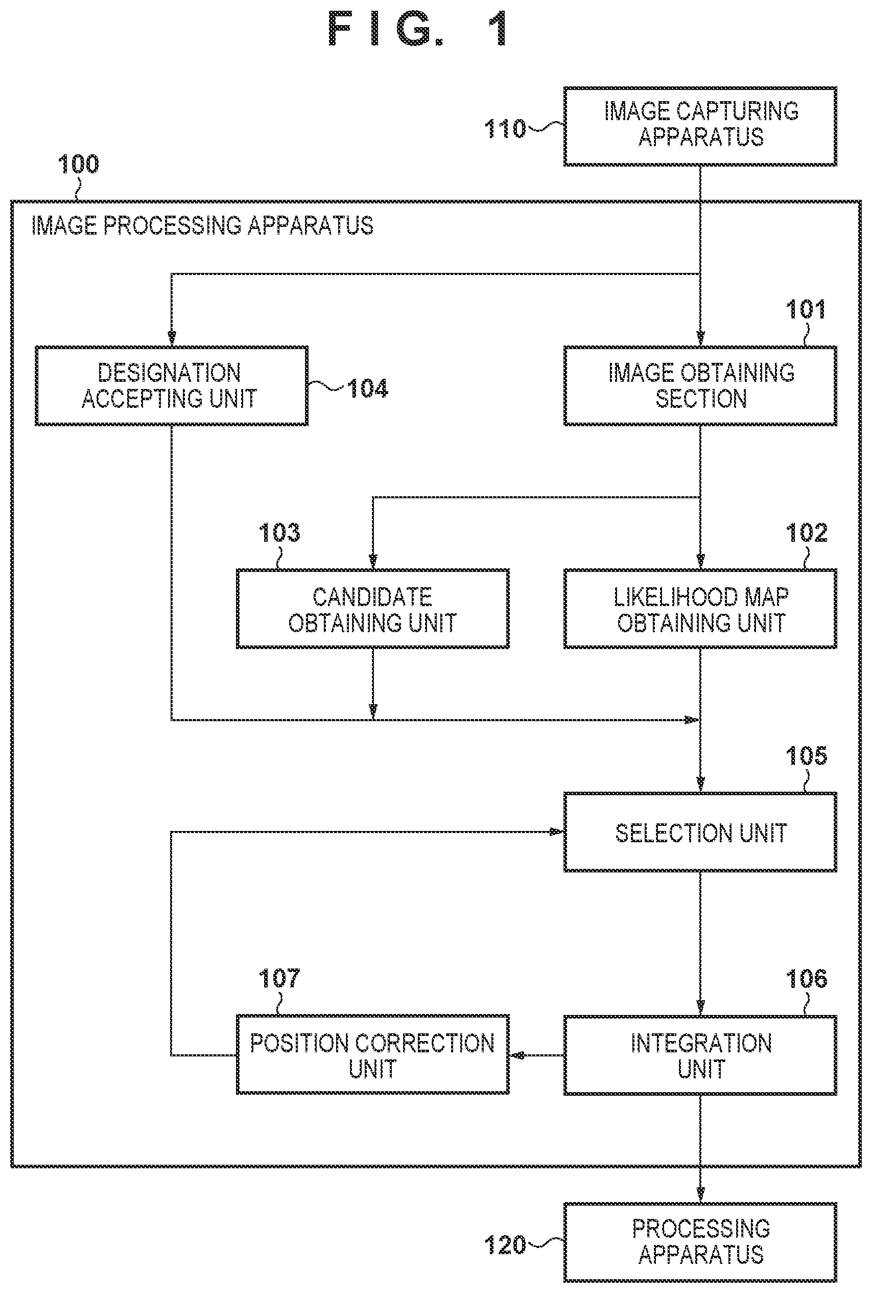 Patent US12586240 — Image processing apparatus and control method for same — Figure 1