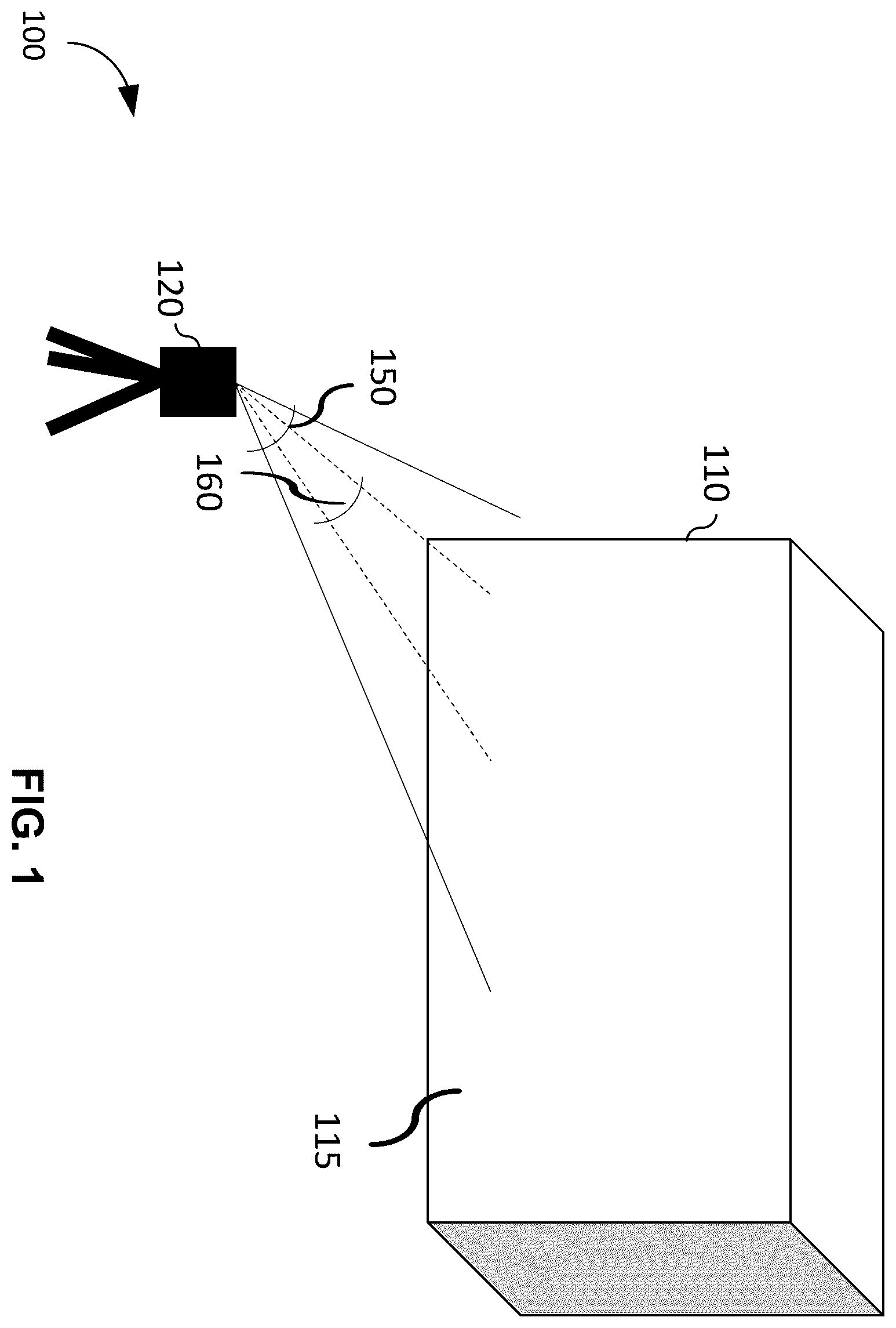 Patent US12586244 Figure 1 – Composite image capture with two degrees of freedom camera capturing overlapping image frames