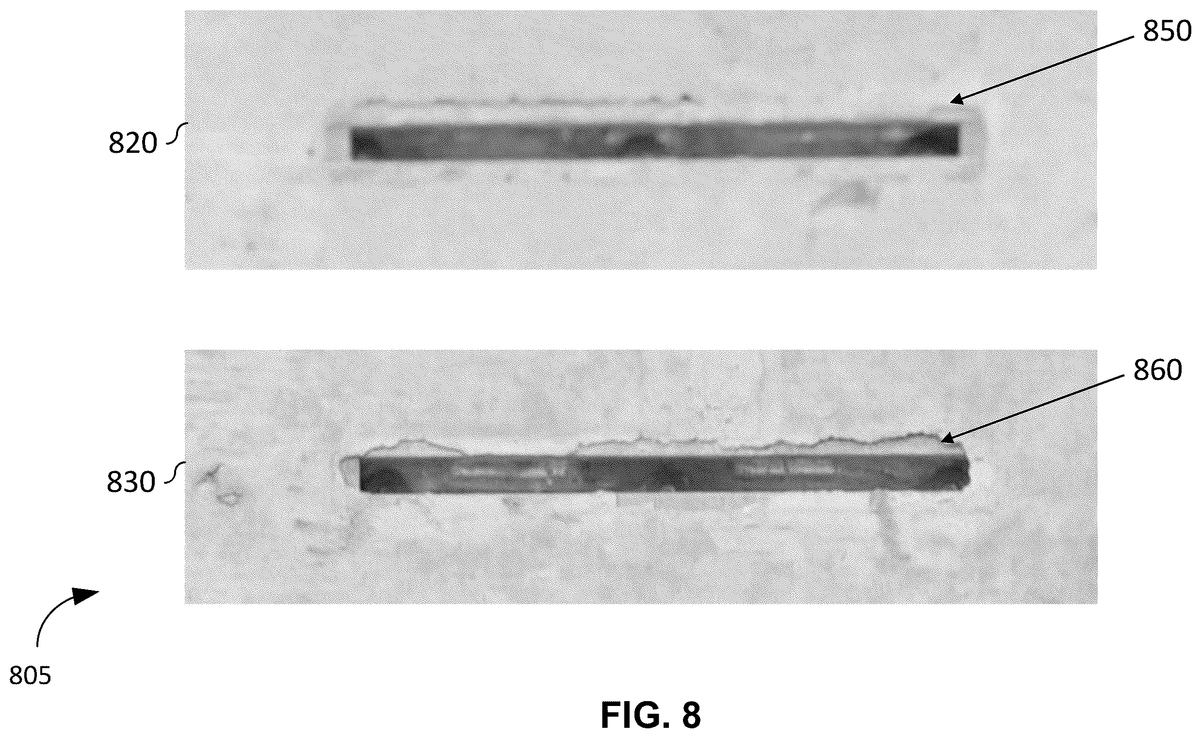 Patent US12586244 Figure 8 – Composite image capture with two degrees of freedom camera capturing overlapping image frames