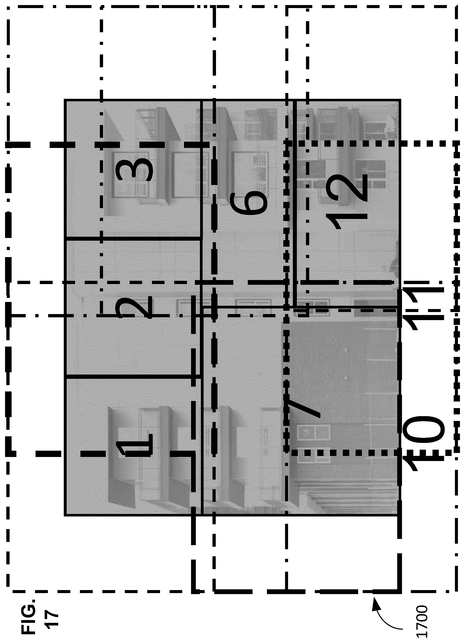 Patent US12586244 Figure 16 – Composite image capture with two degrees of freedom camera capturing overlapping image frames