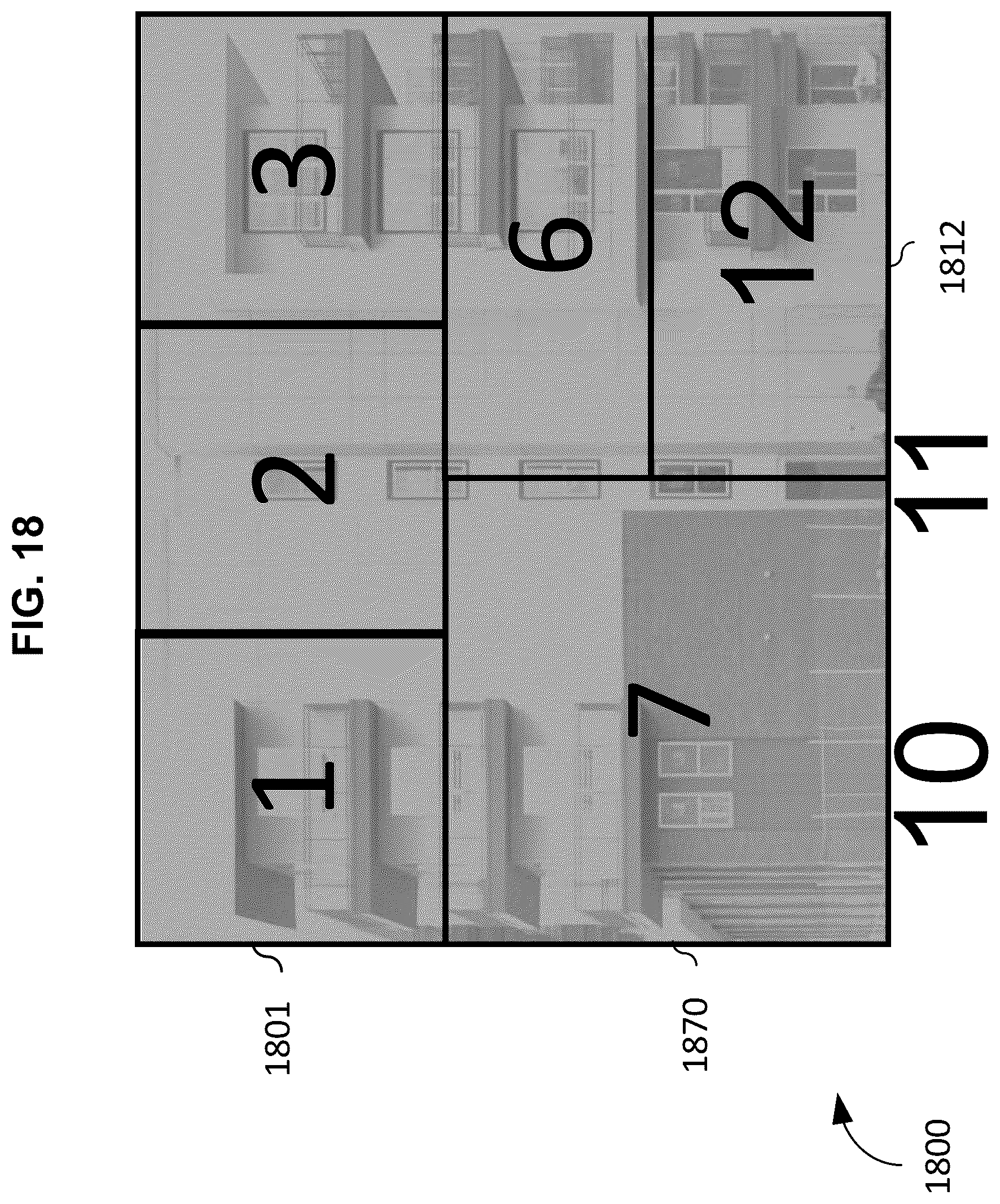 Patent US12586244 Figure 17 – Composite image capture with two degrees of freedom camera capturing overlapping image frames
