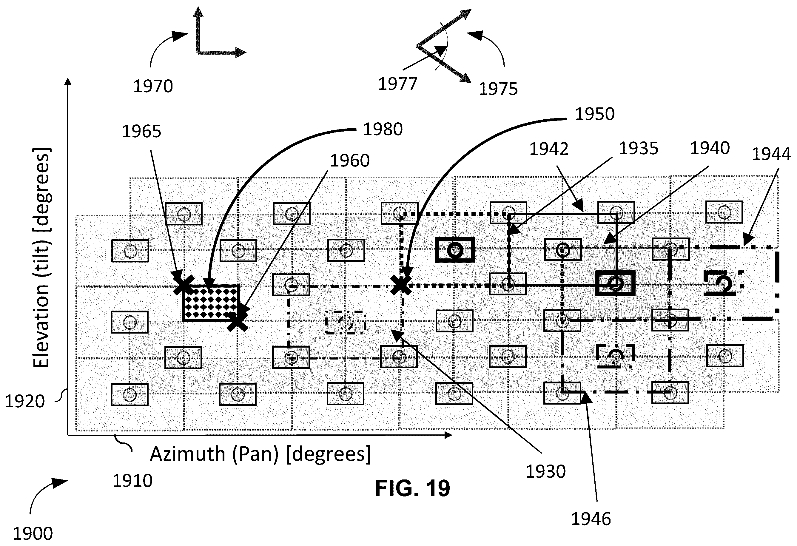 Patent US12586244 Figure 18 – Composite image capture with two degrees of freedom camera capturing overlapping image frames