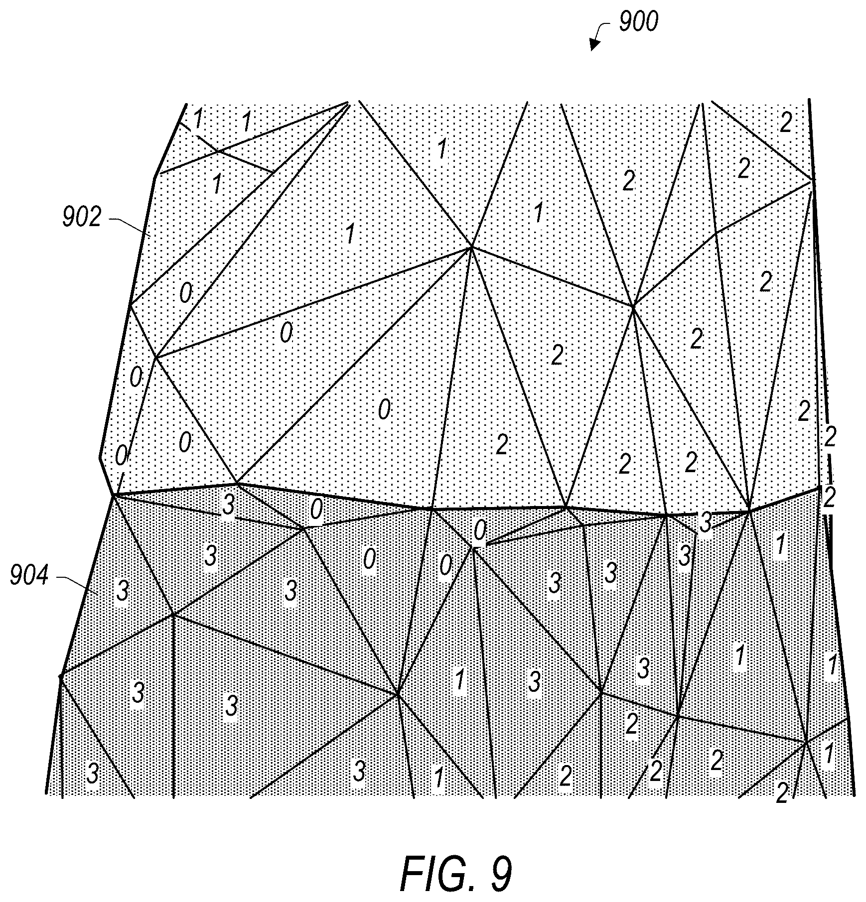 Patent US12586253 Figure 9 – Signaling displacement data for video-based mesh coding