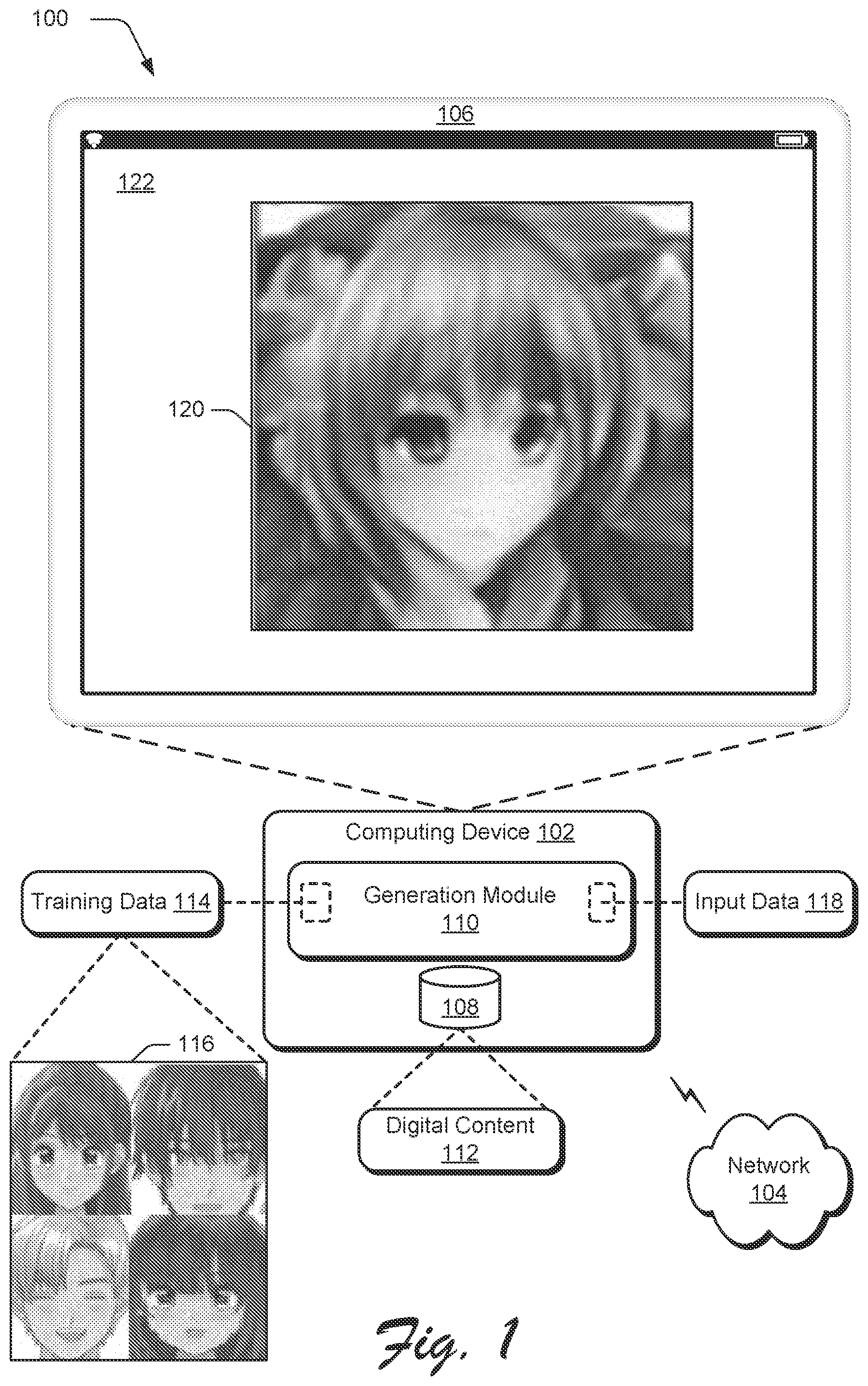 Patent US12586258 Figure 1 – Non-adversarial image generation using transfer learning