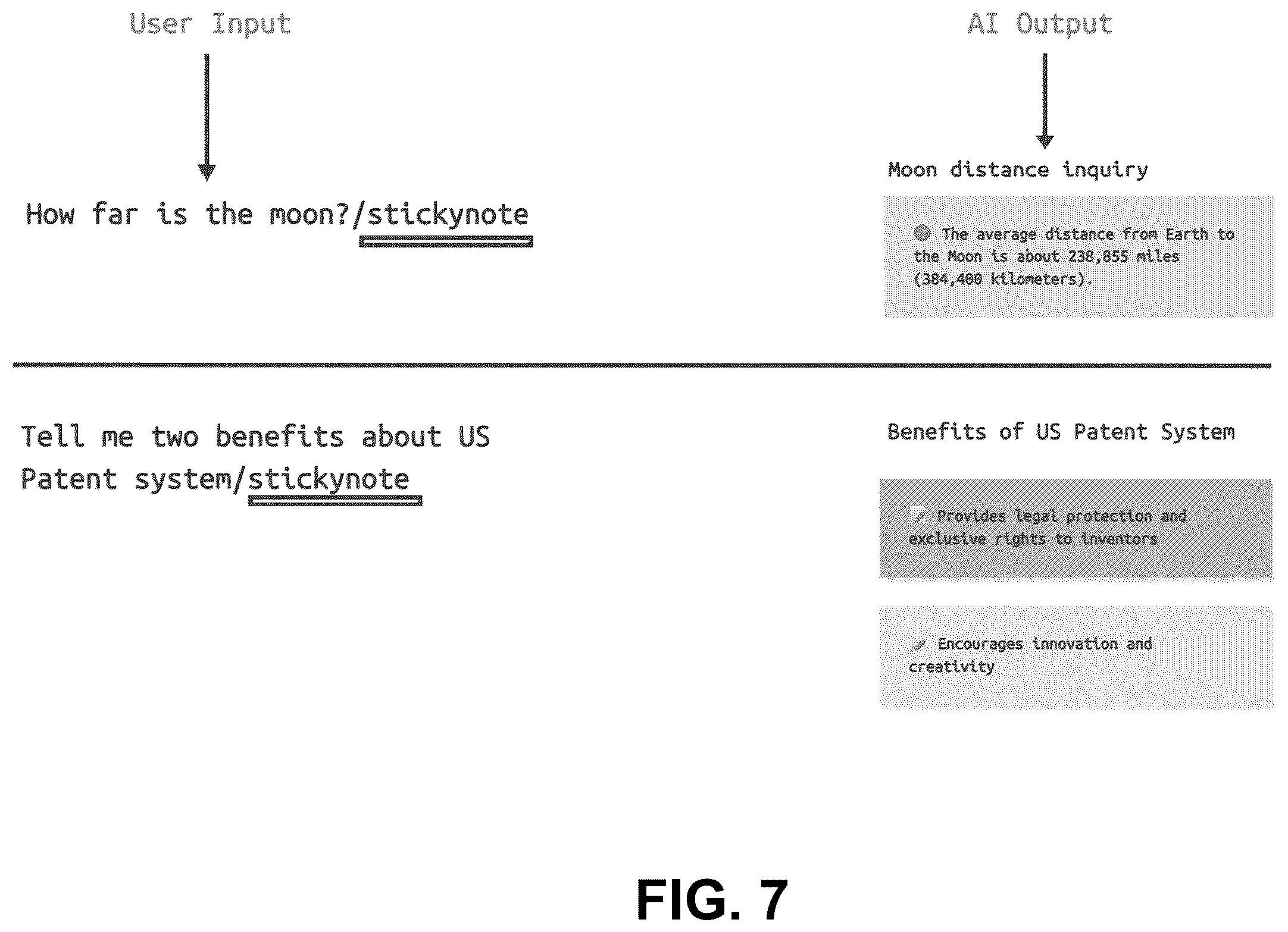Patent US12586266 Figure 7 – System and method for transforming AI content into formatted dataset for visual display