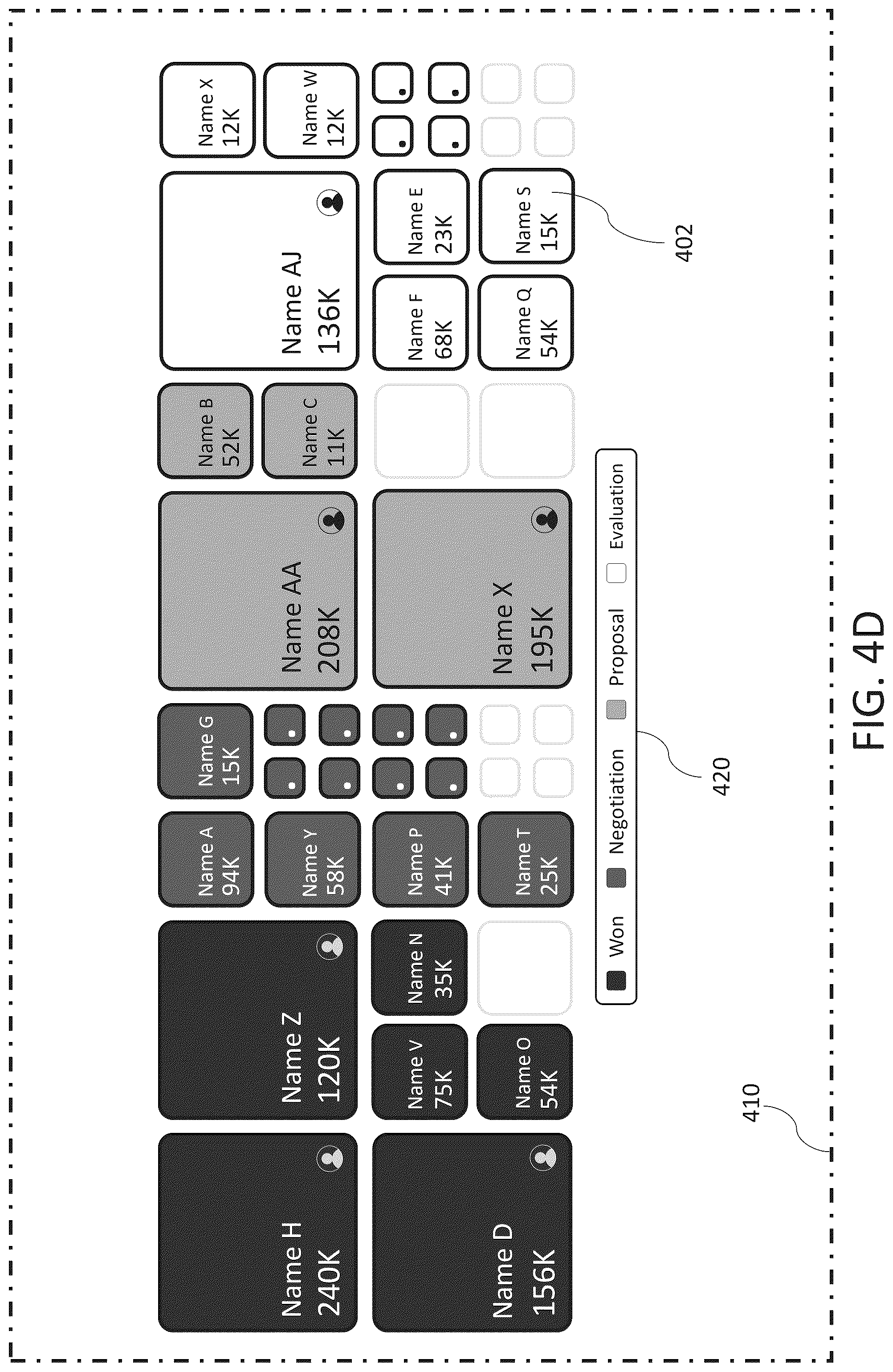 Patent US12586268 Figure 7 – Digital processing systems and methods for enhanced data representation