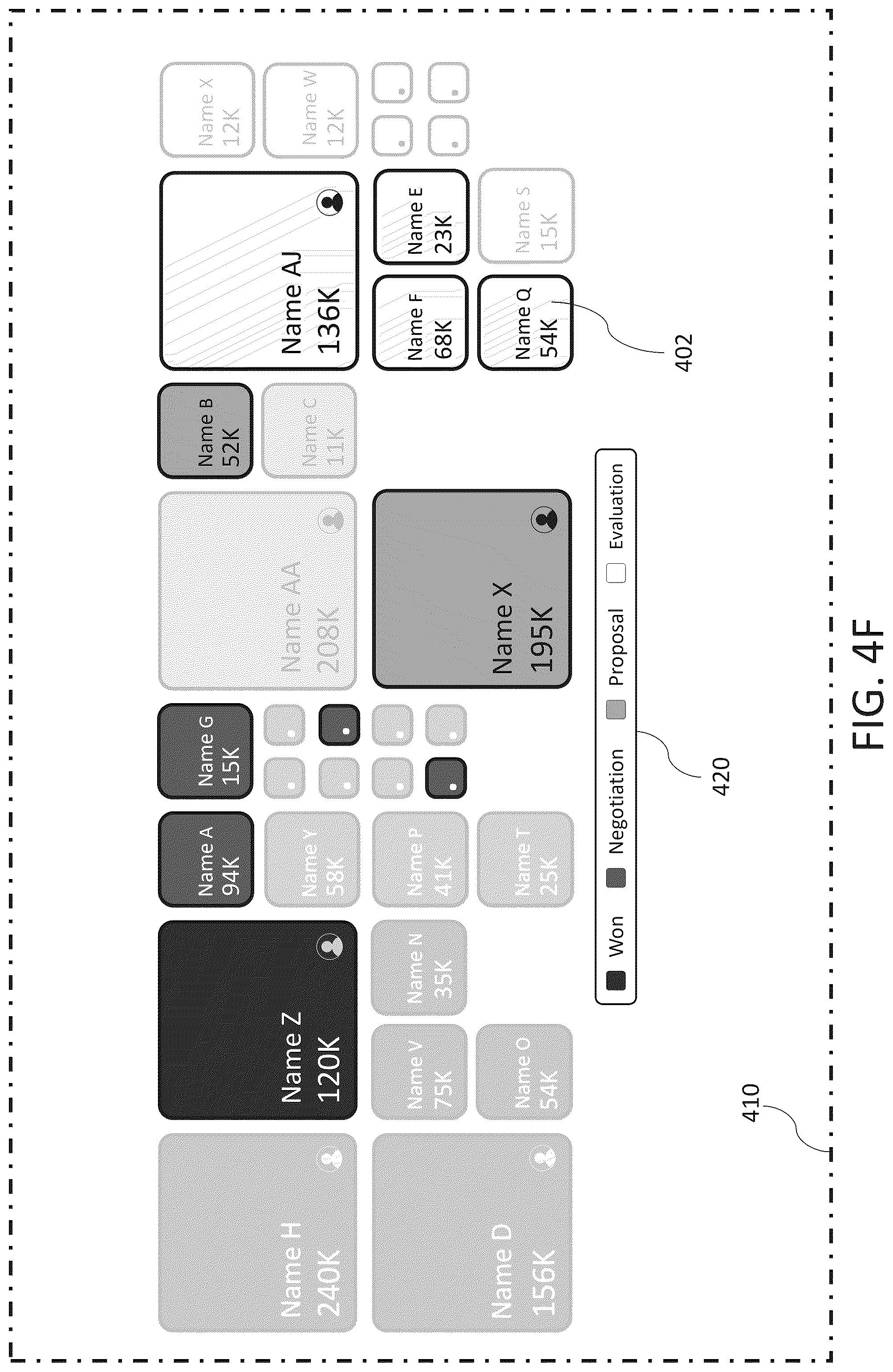 Patent US12586268 Figure 9 – Digital processing systems and methods for enhanced data representation